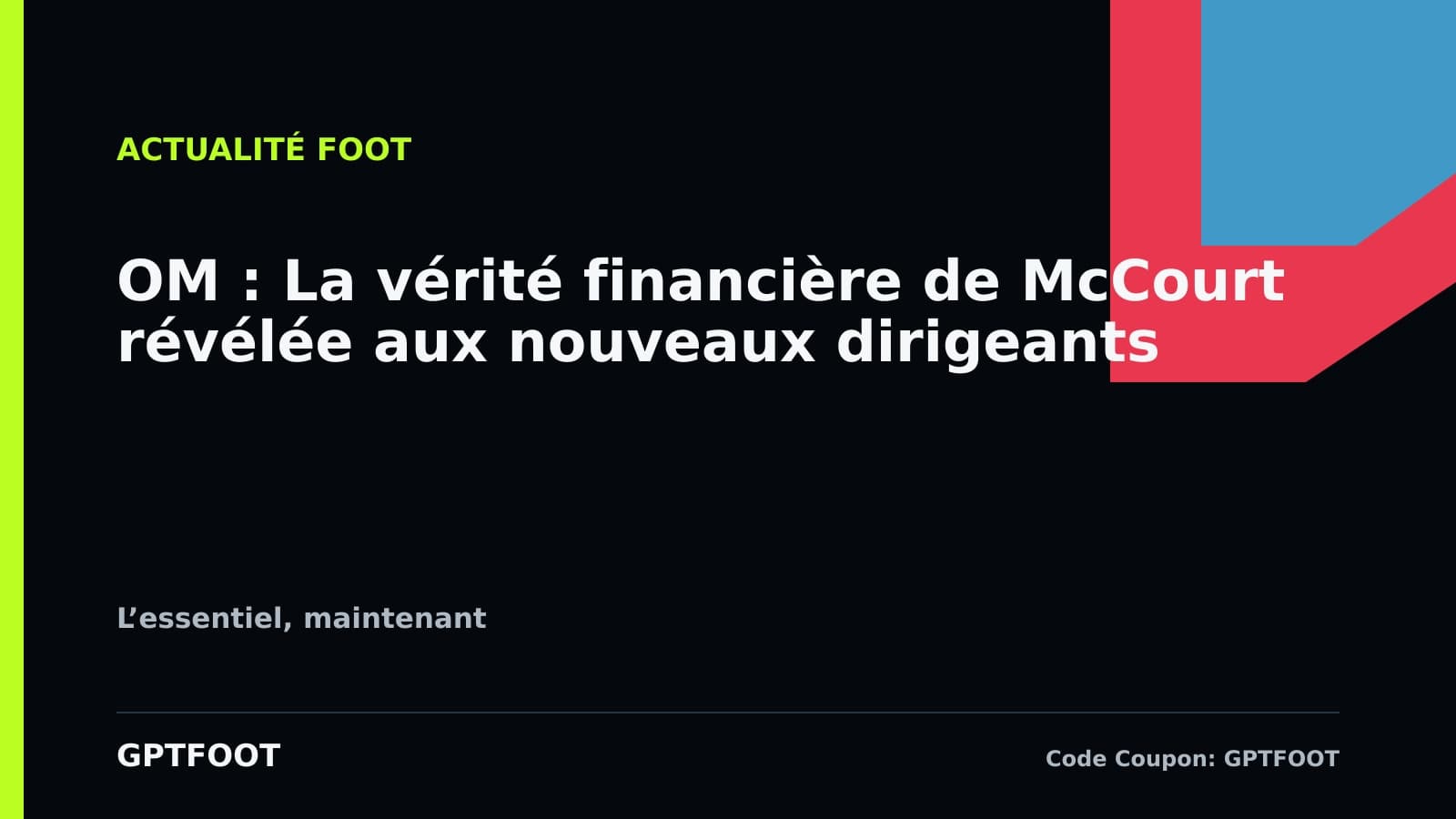 Logo officiel de l'Olympique de Marseille sur fond bleu et blanc
