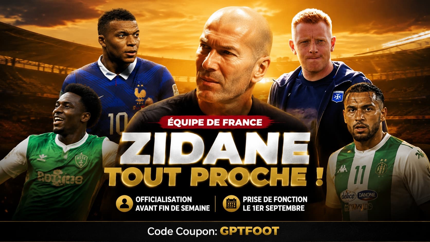 Zinédine Zidane lors d'une conférence de presse