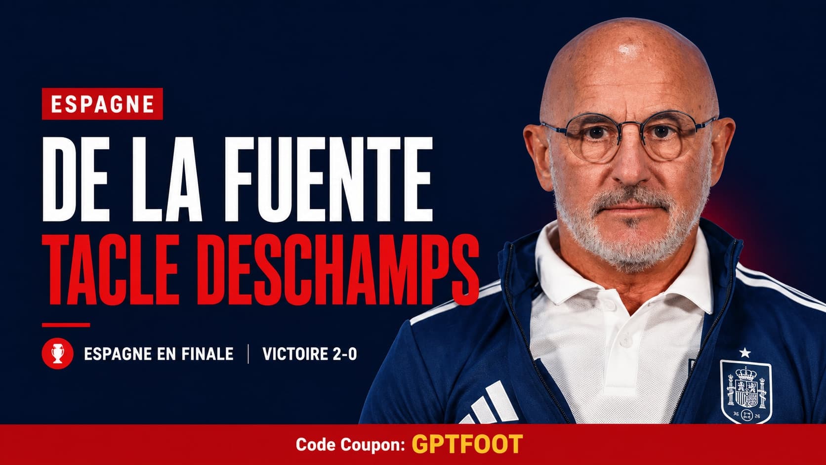 Luis de la Fuente lors d'une conférence de presse après le match contre la France