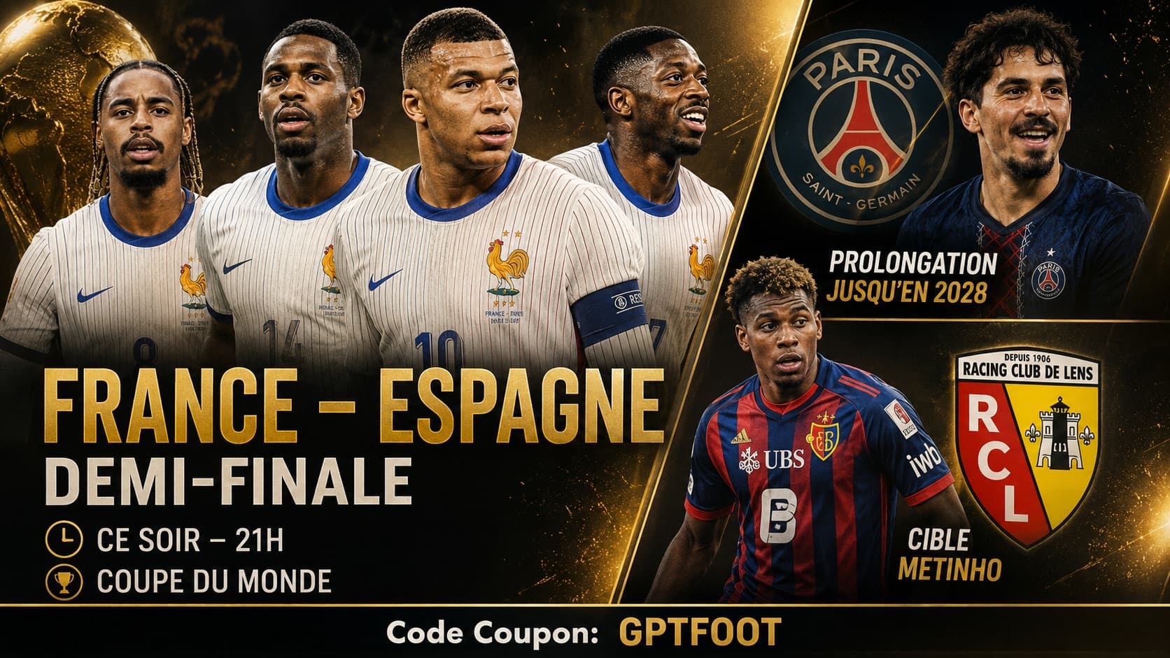 L'équipe de France affronte l'Espagne ce soir à 21h pour une place en finale de la Coupe du...