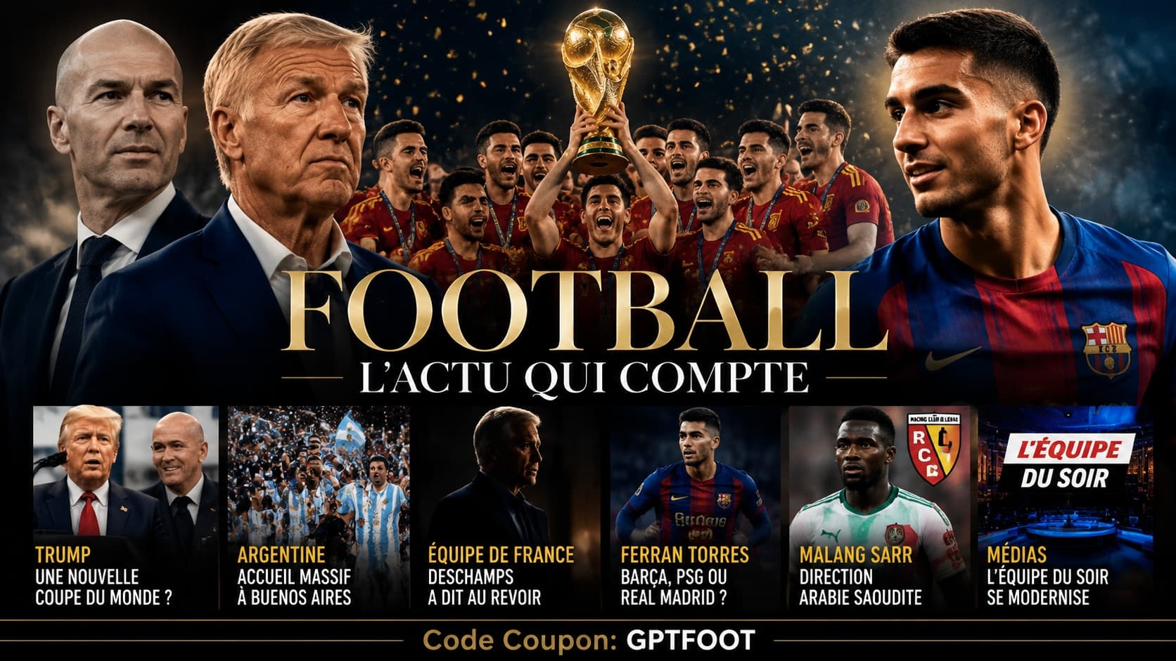 Vue d'ensemble d'une finale de Coupe du monde de football
