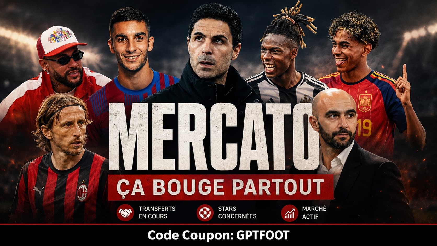 Joueurs de football lors d'une session d'entraînement estivale