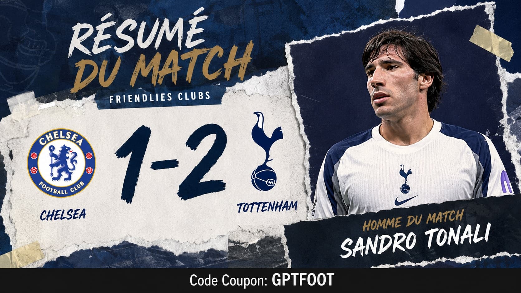 Logo des clubs Tottenham et Chelsea