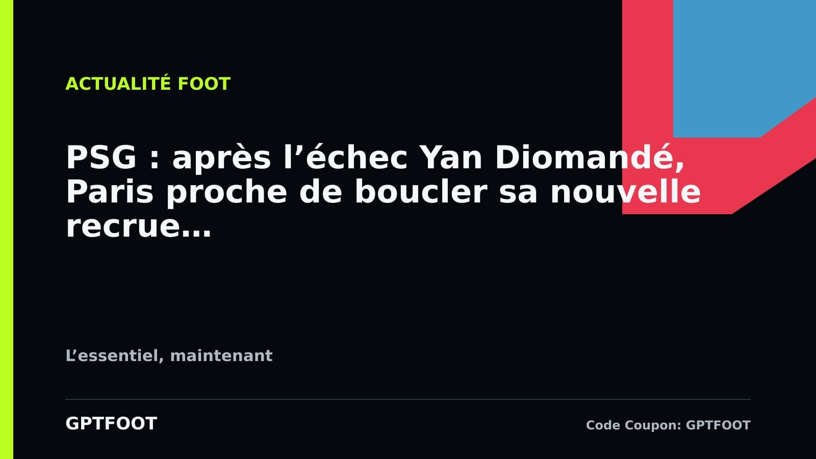 Le PSG tient sa priorité offensive : Maghnes Akliouche a donné son accord pour rejoindre Paris....