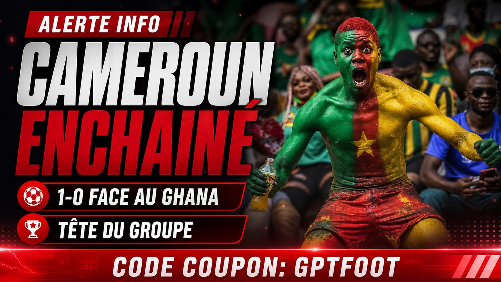 Match de football de la CAN féminine 2026 opposant le Cameroun au Ghana