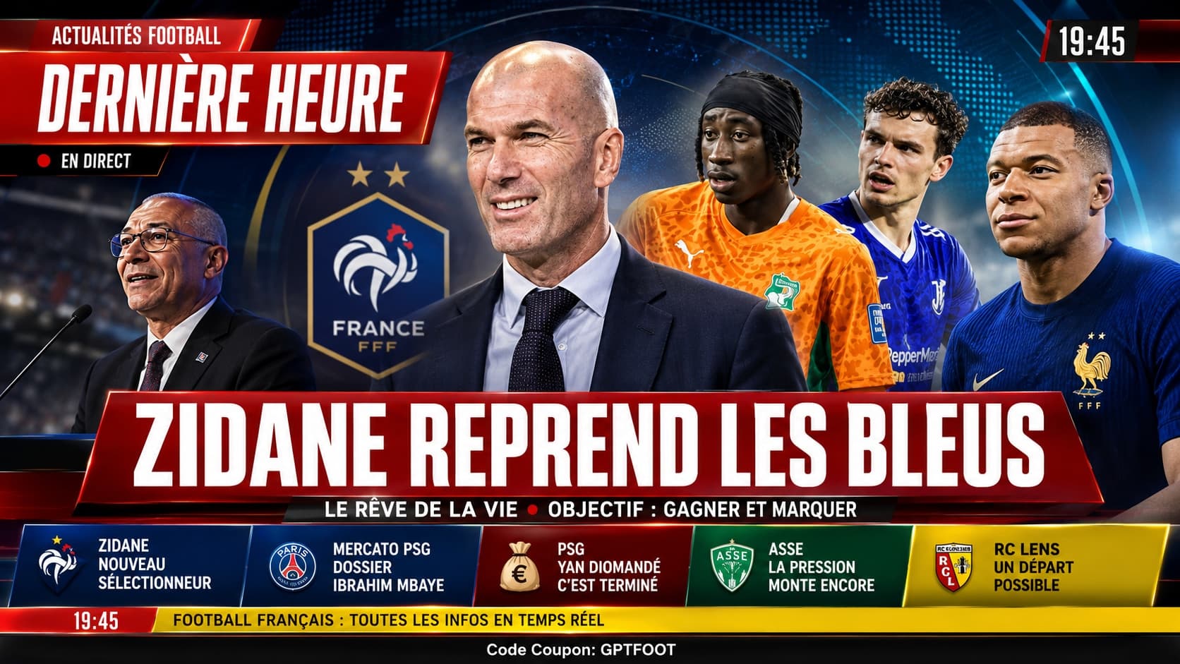 Zinédine Zidane lors de sa conférence de presse de présentation