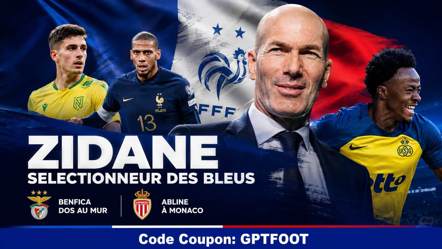 Zinédine Zidane lors de sa conférence de presse officielle au siège de la FFF