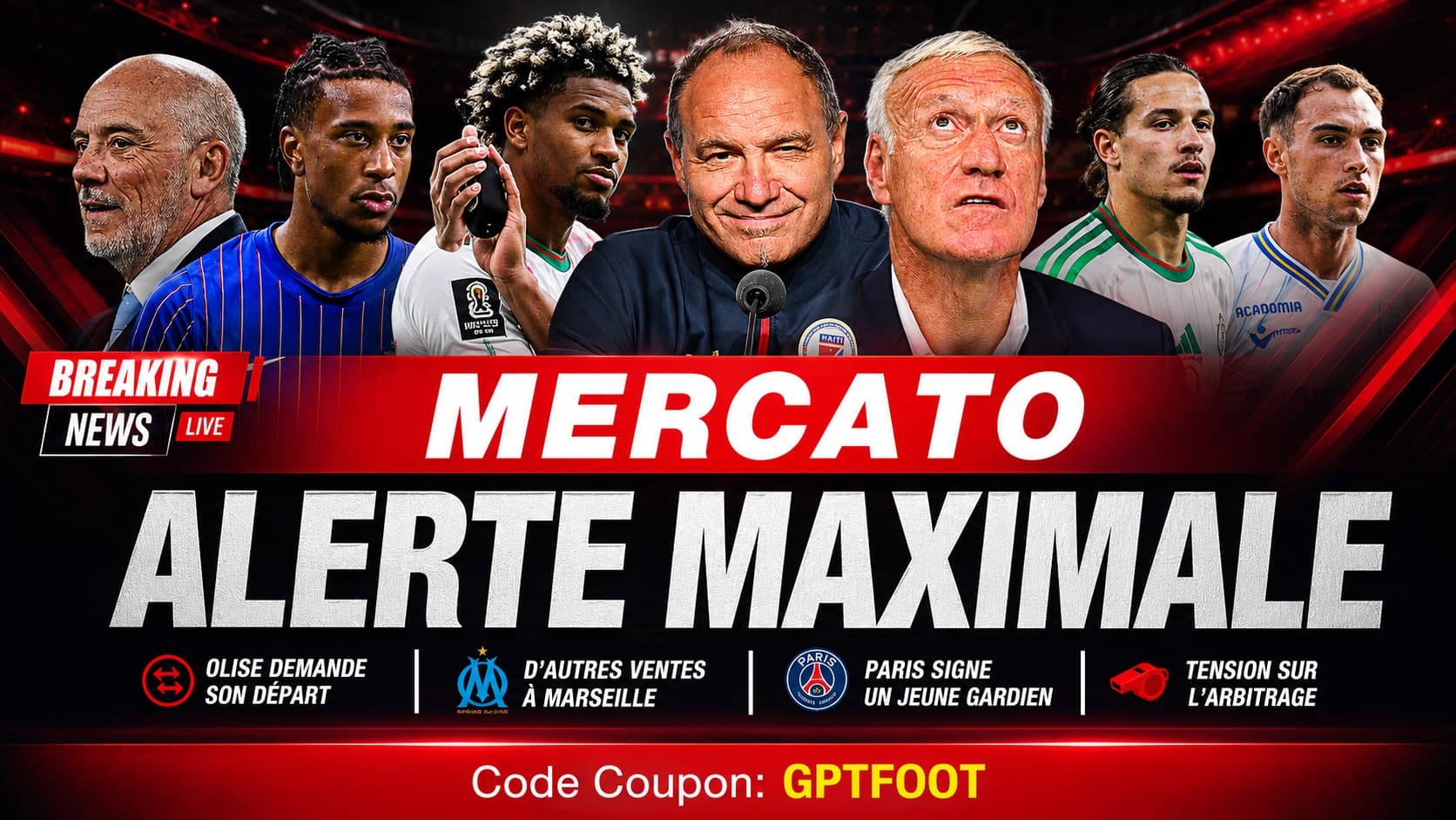 Joueur de football professionnel sur un terrain lors d'un match officiel