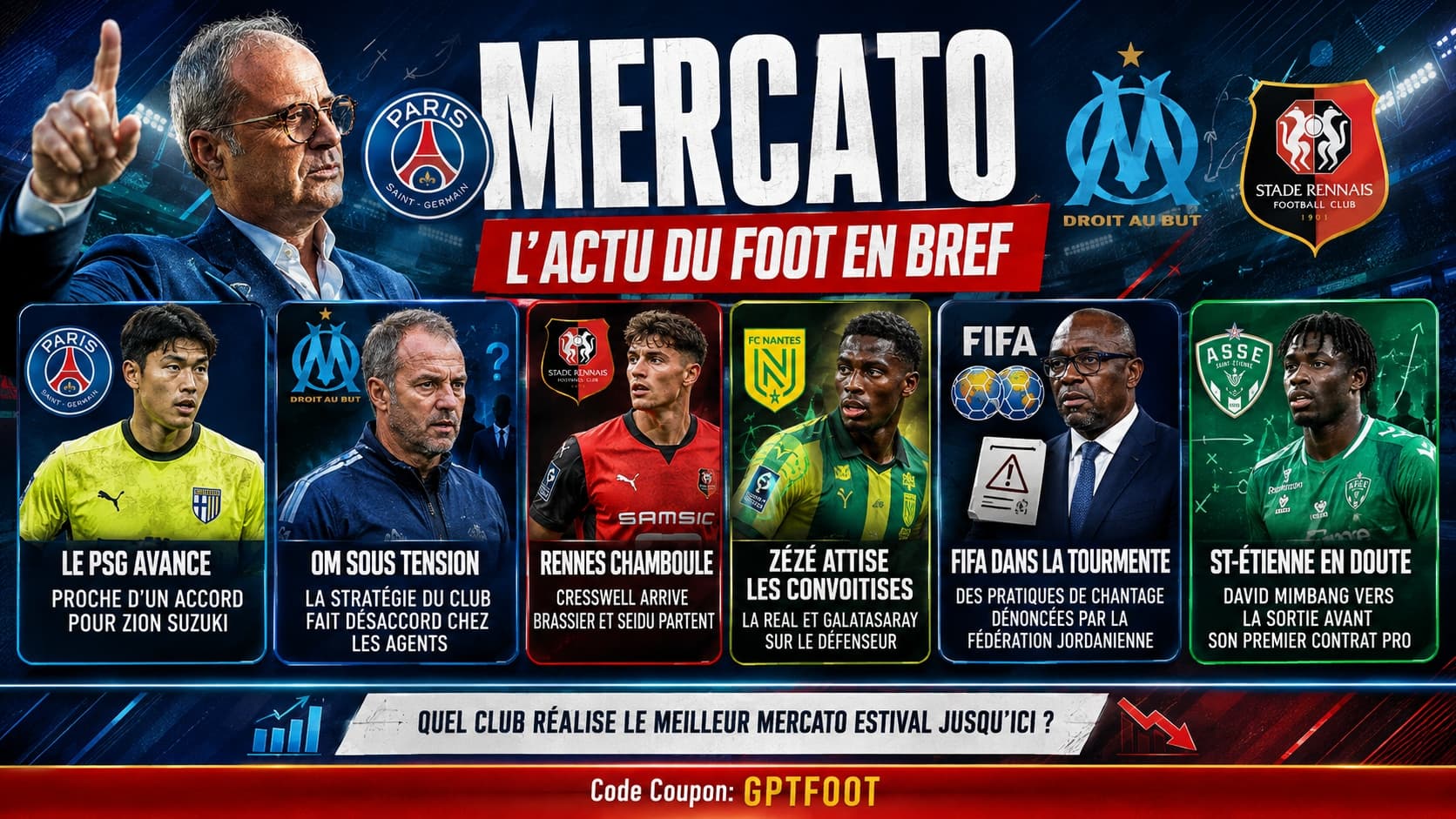 Le PSG avance ses pions pour le gardien japonais Zion Suzuki. Le club parisien serait proche...