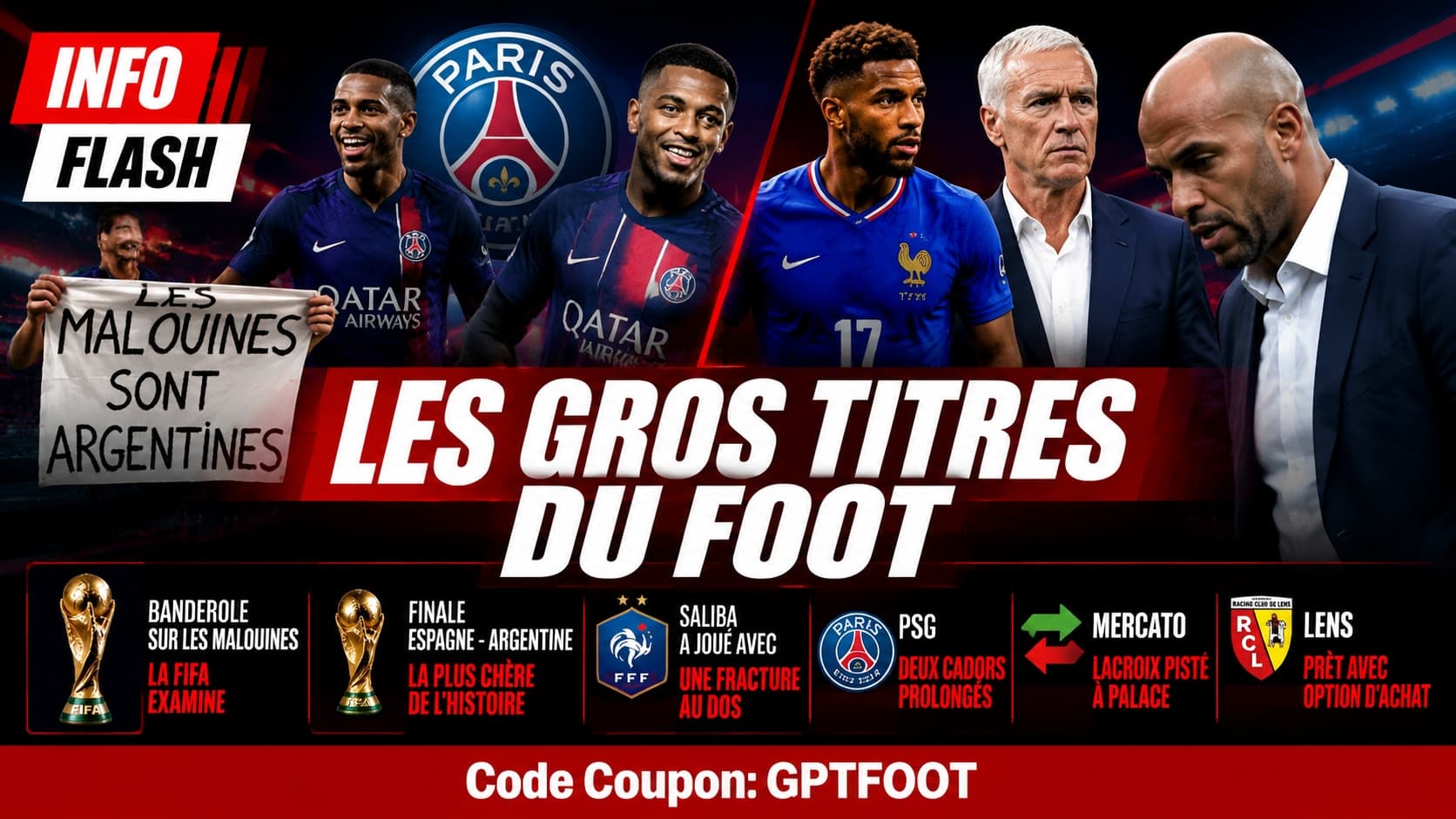 Joueurs de football lors d'un match international