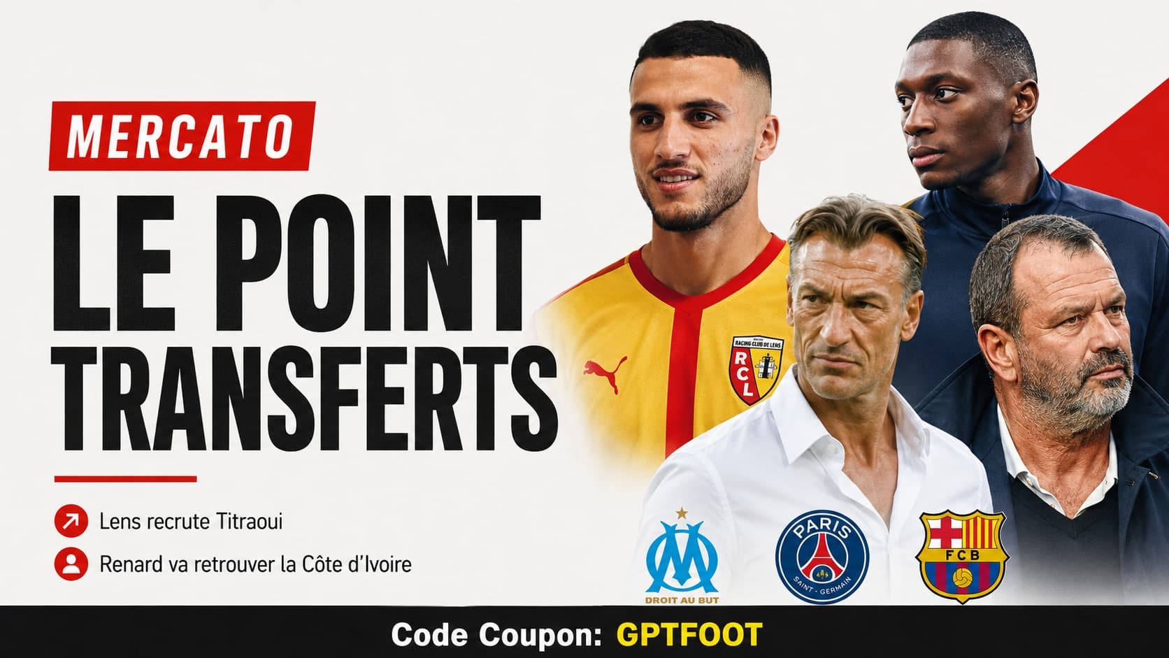 Le joueur Yacine Titraoui portant les couleurs du RC Lens.