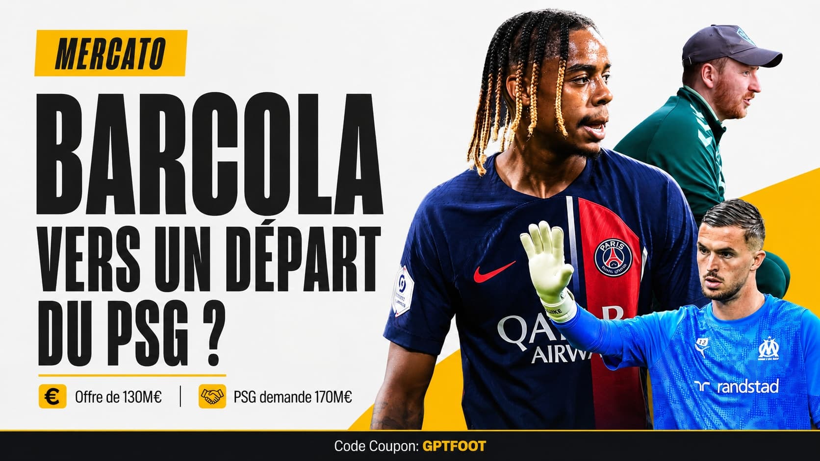 Joueurs de football lors d'une séance d'entraînement estivale