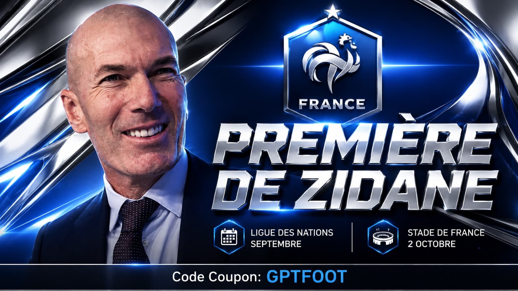 Zinédine Zidane s'apprête à vivre ses grands débuts comme sélectionneur de l'équipe de France...