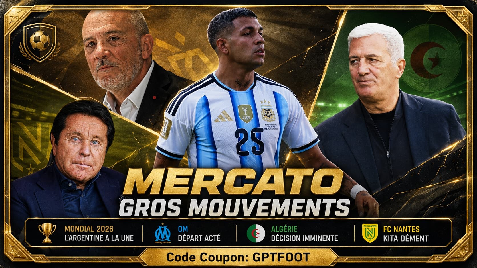 Joueurs de football sur le terrain lors d'un match officiel