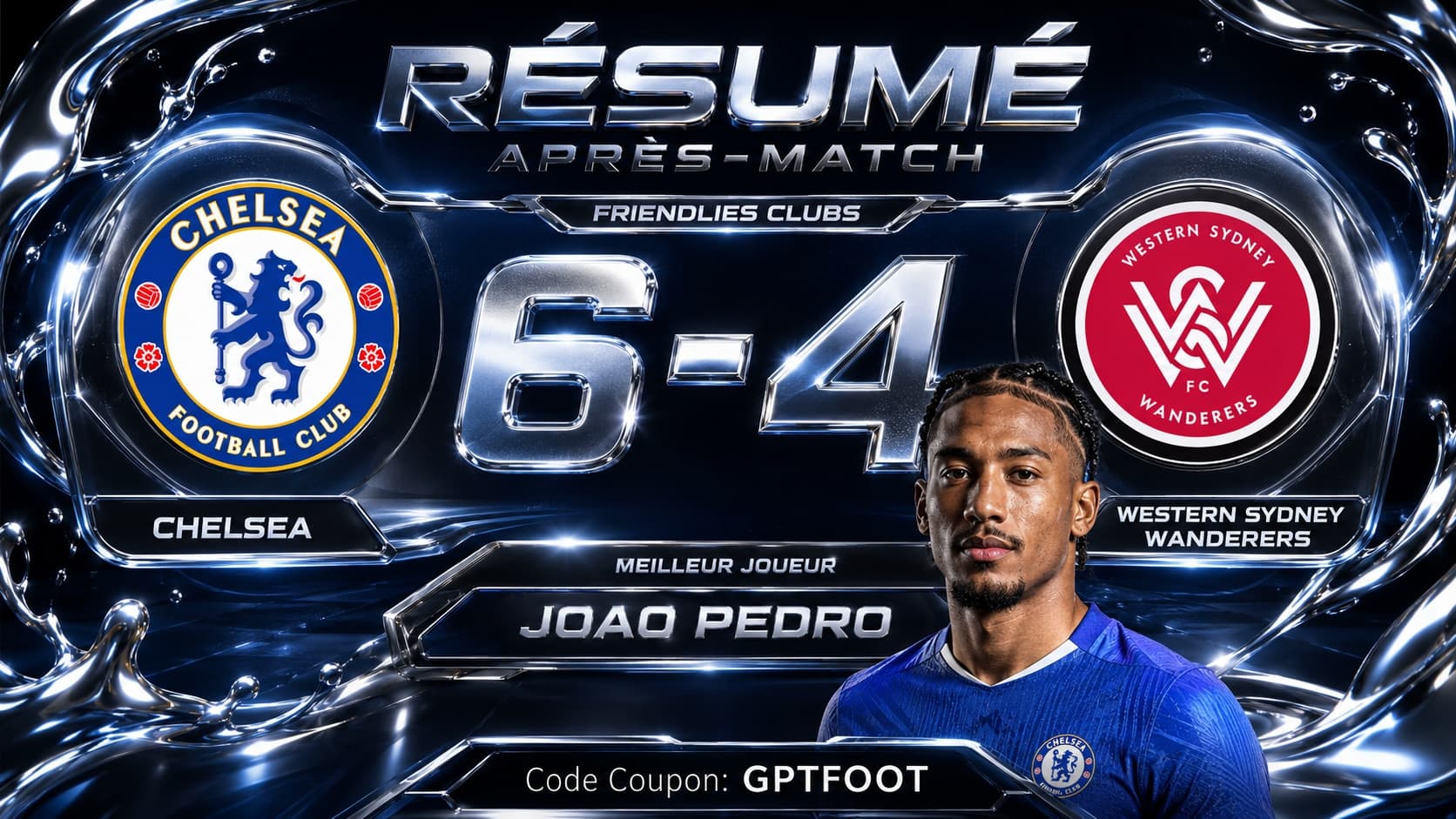 Stade de football lors du match Chelsea contre Western Sydney Wanderers