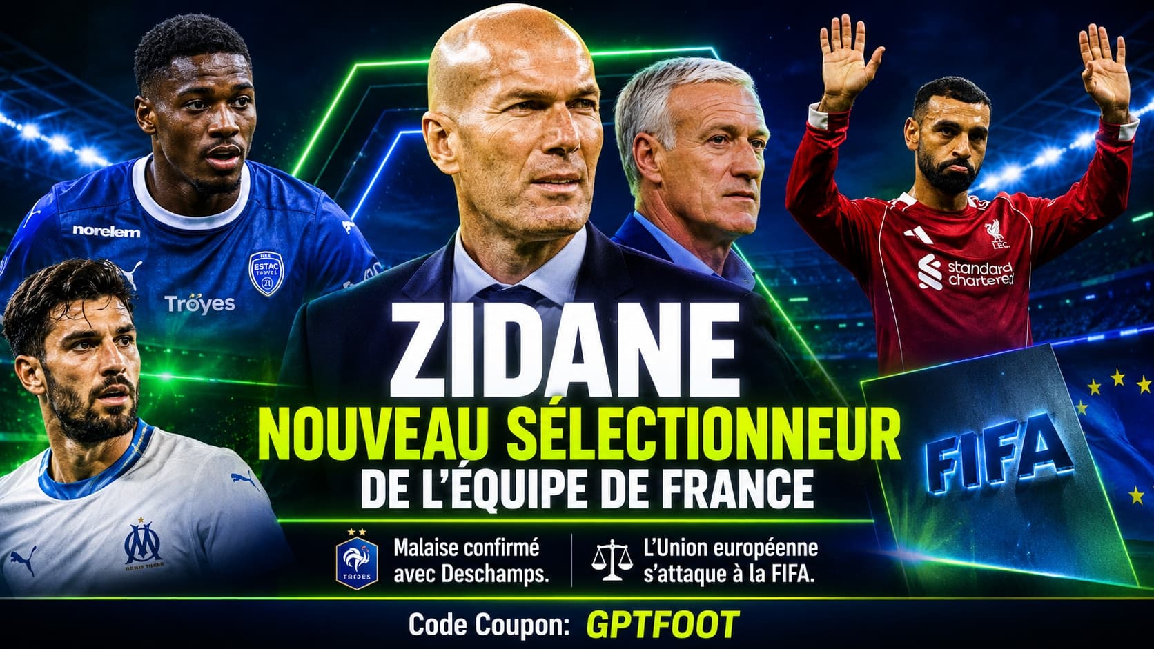 Zinédine Zidane, nouveau sélectionneur de l'équipe de France