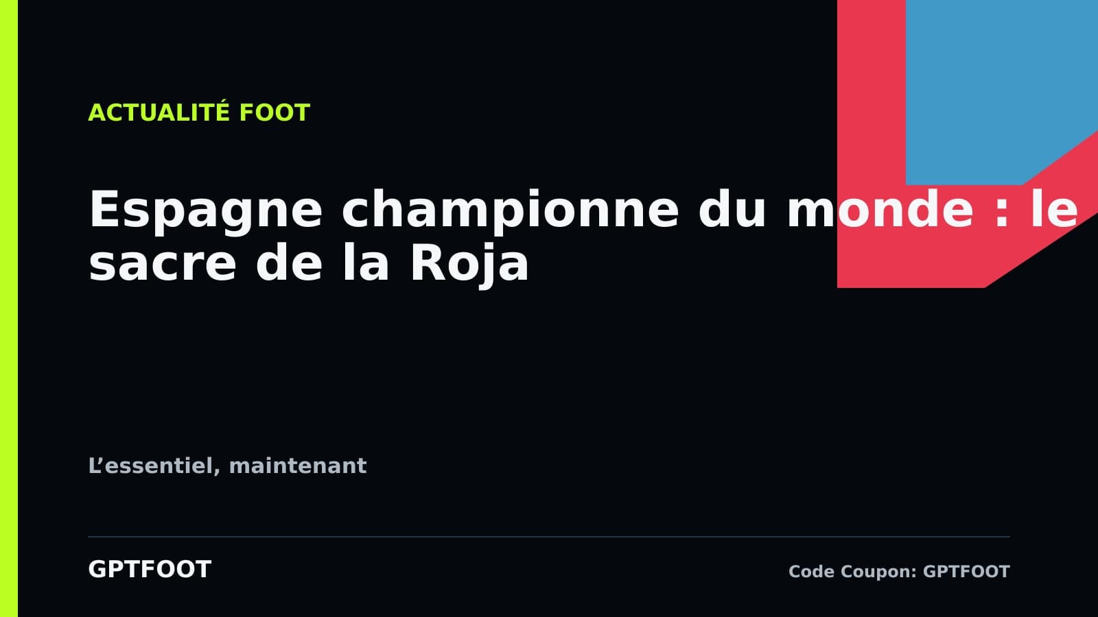 Joueurs de l'Espagne célébrant leur victoire lors de la Coupe du monde 2026