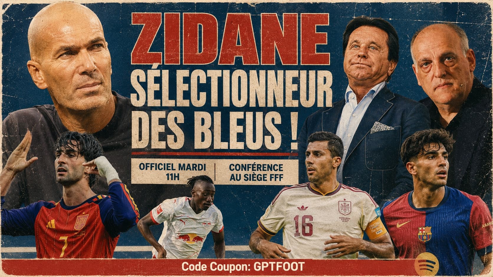 C'est officiel : Zinédine Zidane est le nouveau sélectionneur de l'équipe de France. La FFF...
