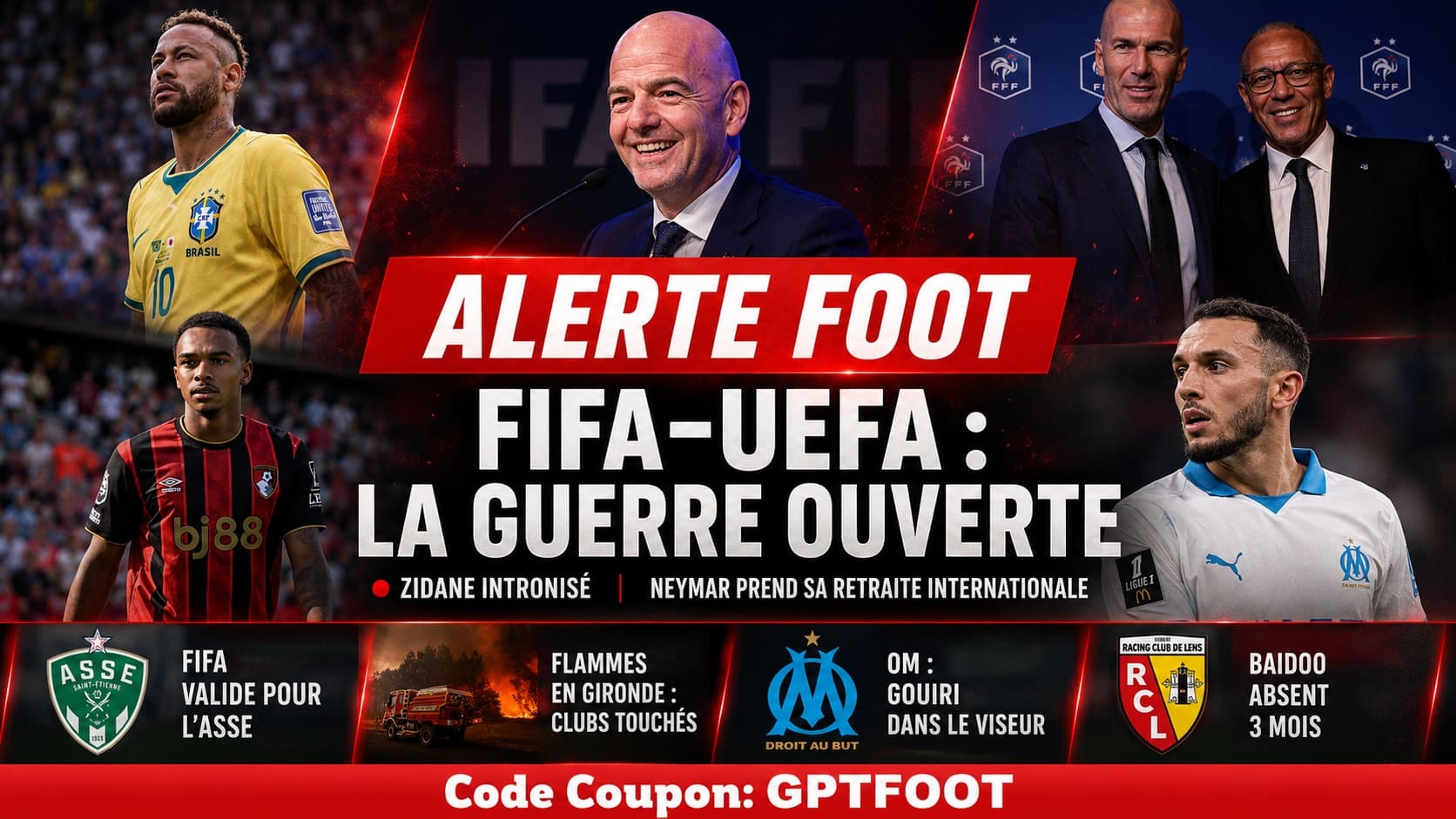 Zinédine Zidane lors de sa conférence de presse d'intronisation avec la Fédération Française de Football