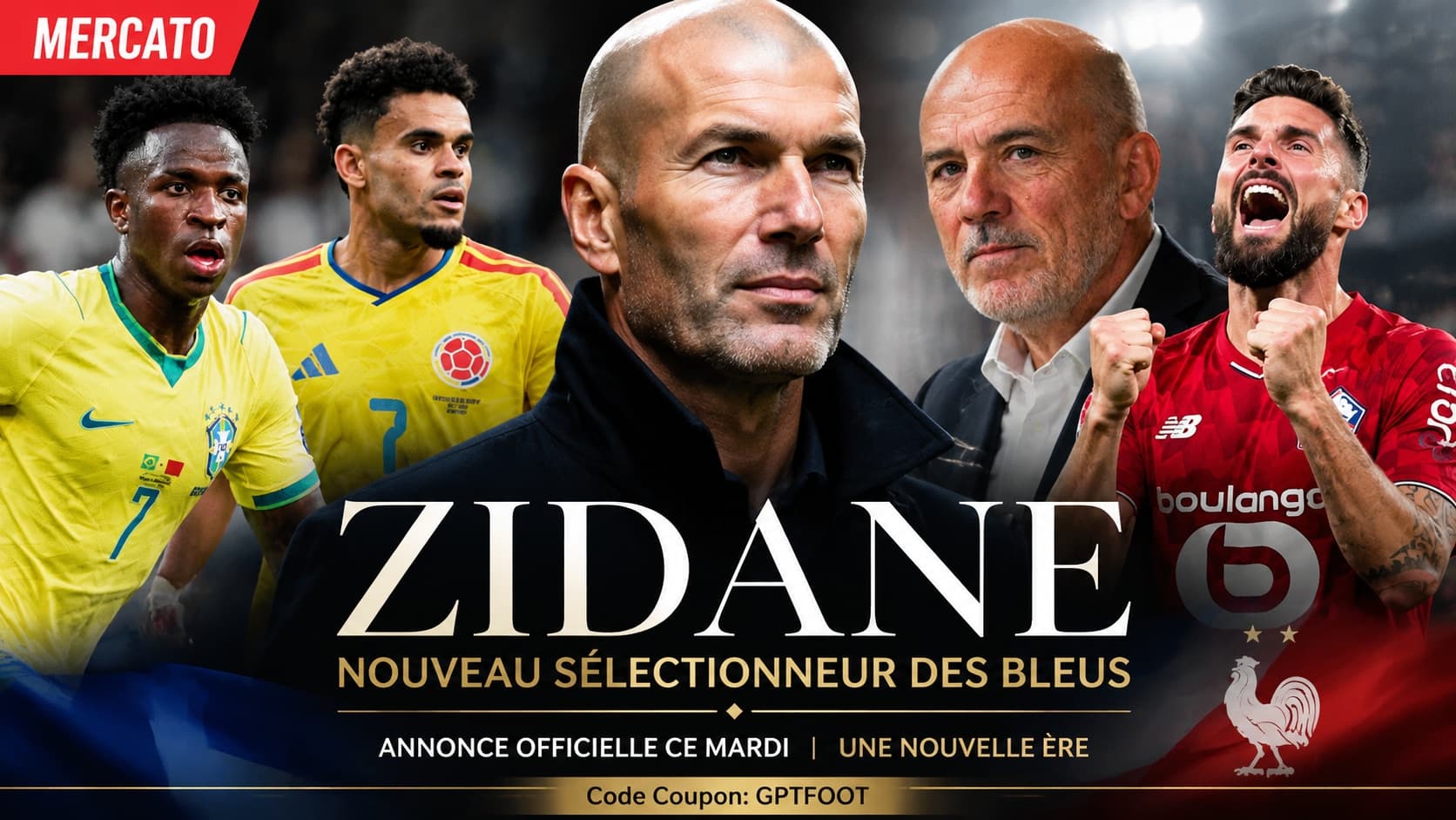 Zinédine Zidane lors d'une conférence de presse
