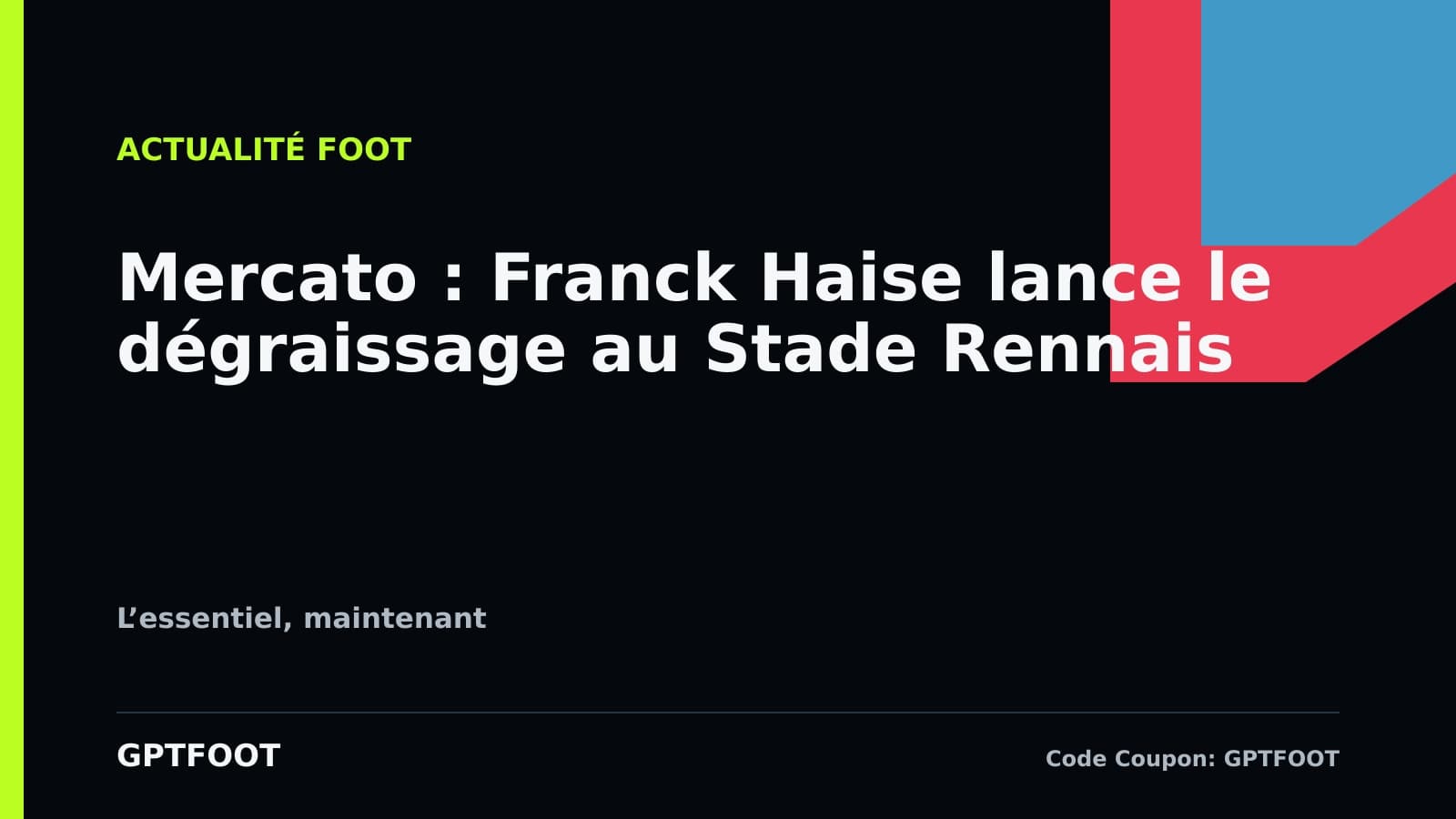 Franck Haise sur le terrain d'entraînement du Stade Rennais