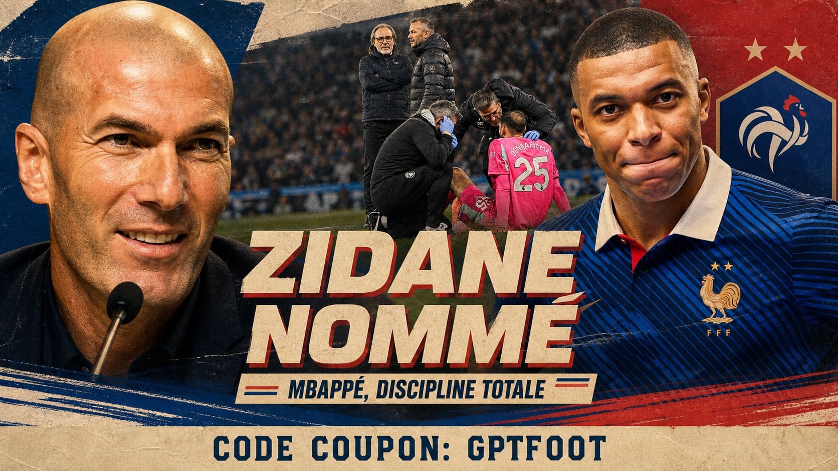 Zinédine Zidane lors de sa présentation en tant que sélectionneur