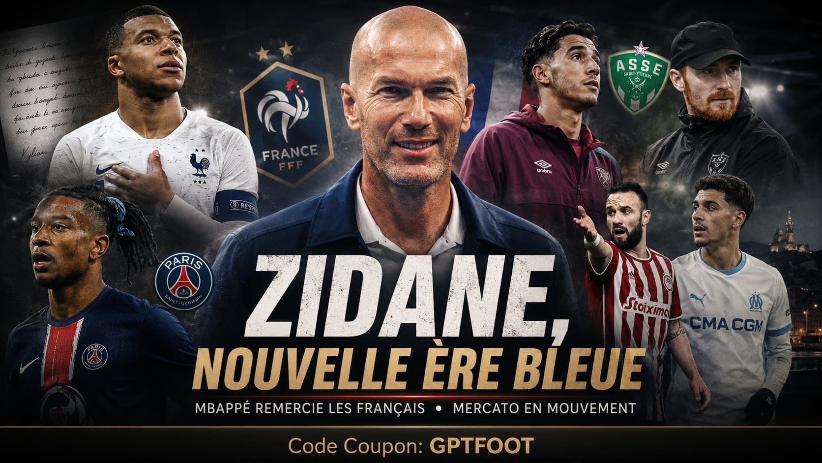 Zinédine Zidane lors d'une conférence de presse