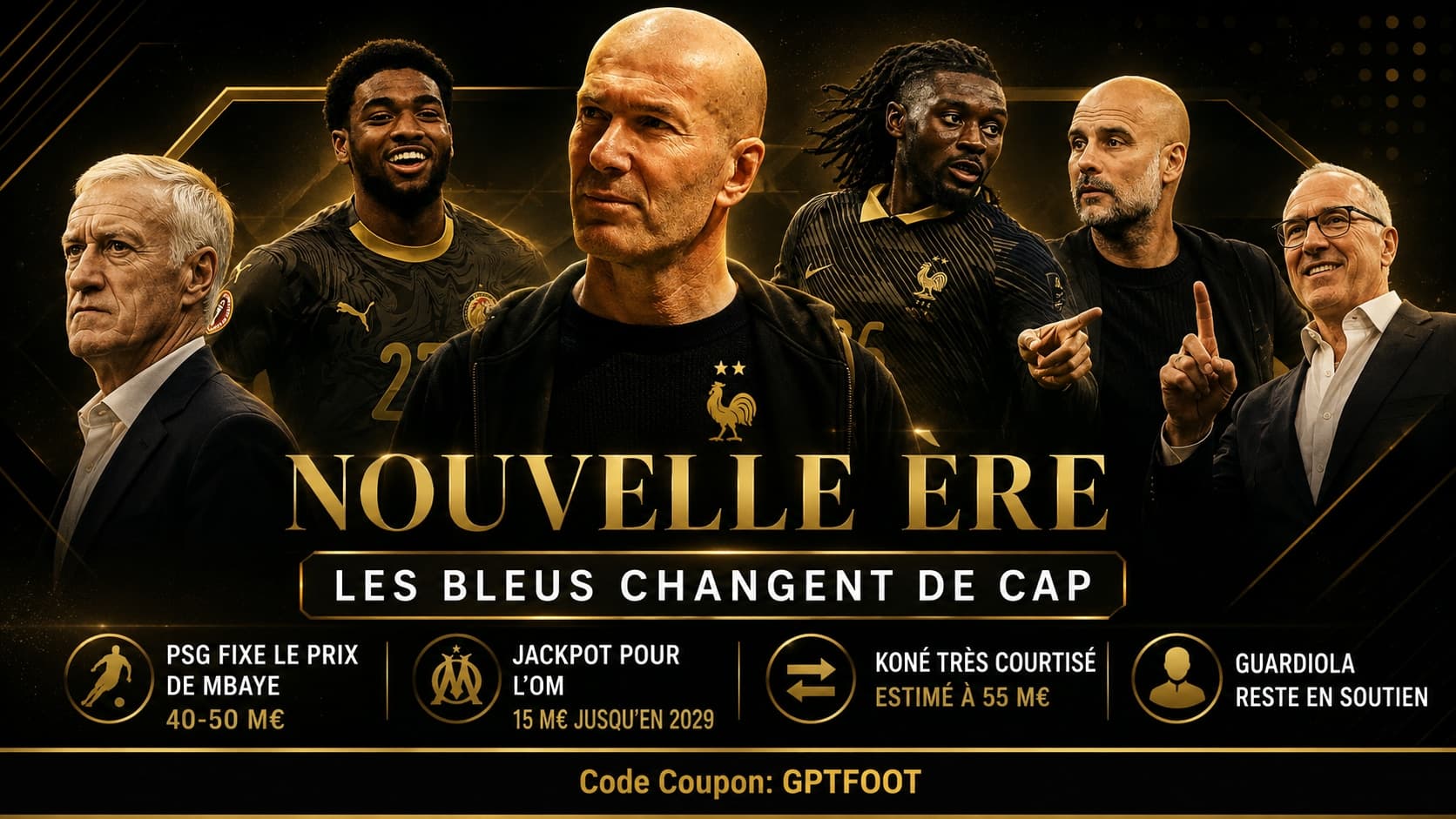 Zinédine Zidane lors d'une intervention sur le terrain