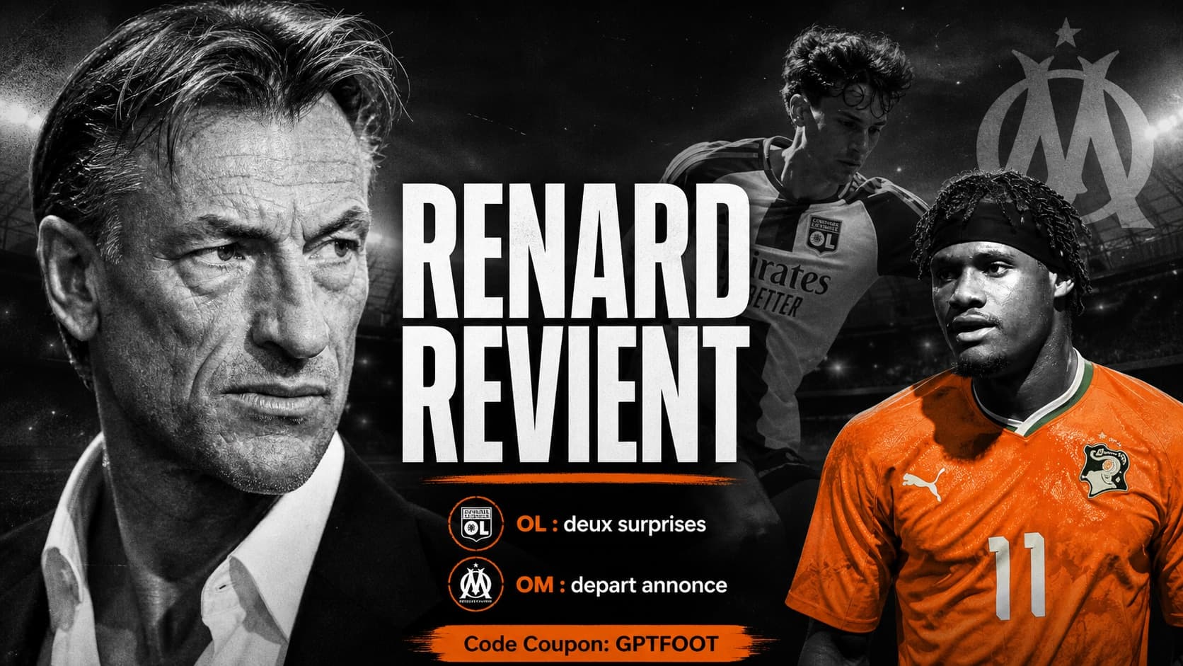 Hervé Renard lors d'une séance d'entraînement de football