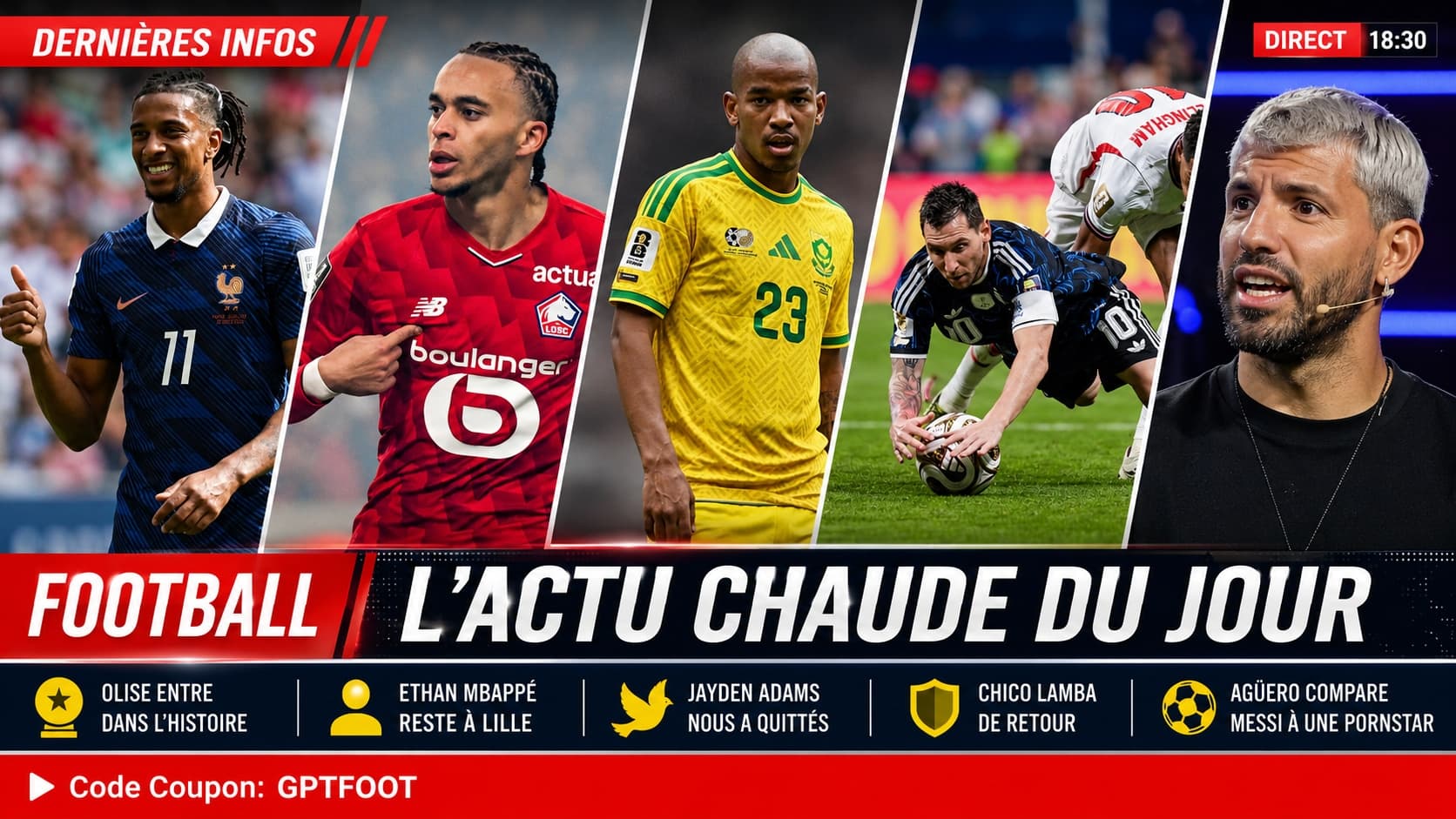 Michael Olise sur un terrain de football lors de la Coupe du monde 2026.
