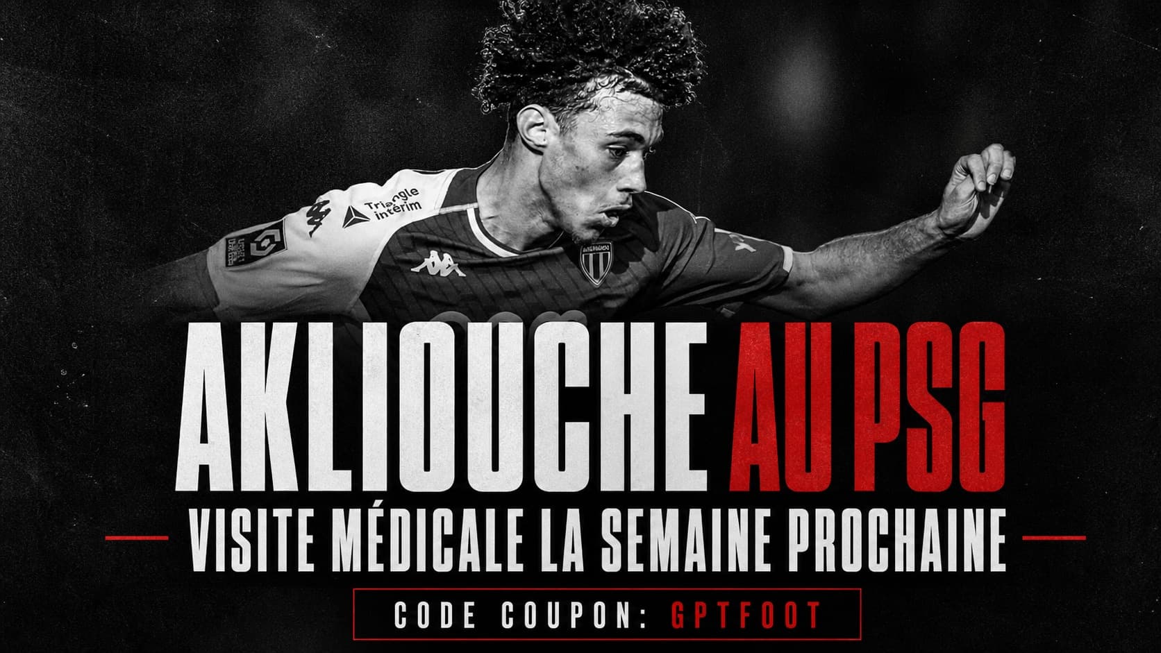 Maghnes Akliouche lors d'un match sous les couleurs de l'AS Monaco