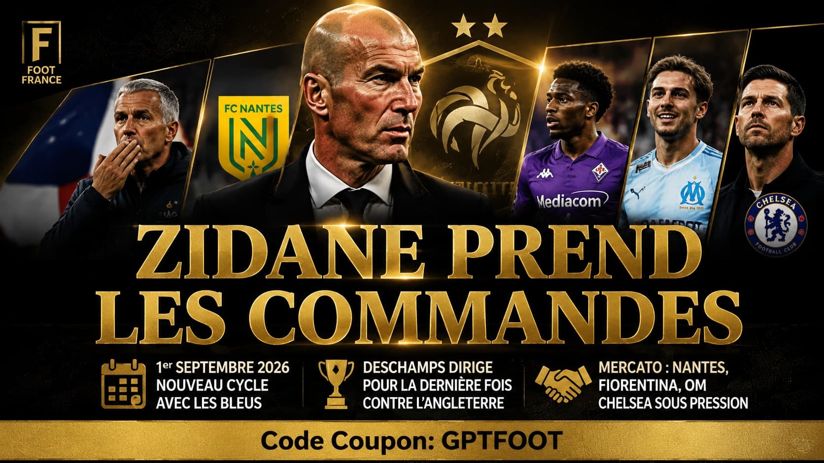 Zinédine Zidane prendra officiellement les commandes de l'équipe de France le 1er septembre...