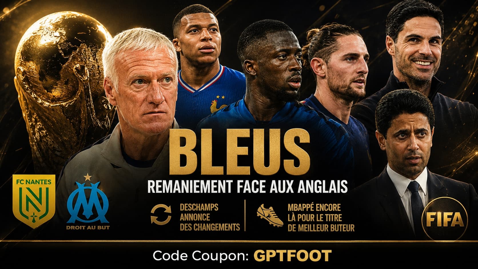 Didier Deschamps en conférence de presse avant France-Angleterre