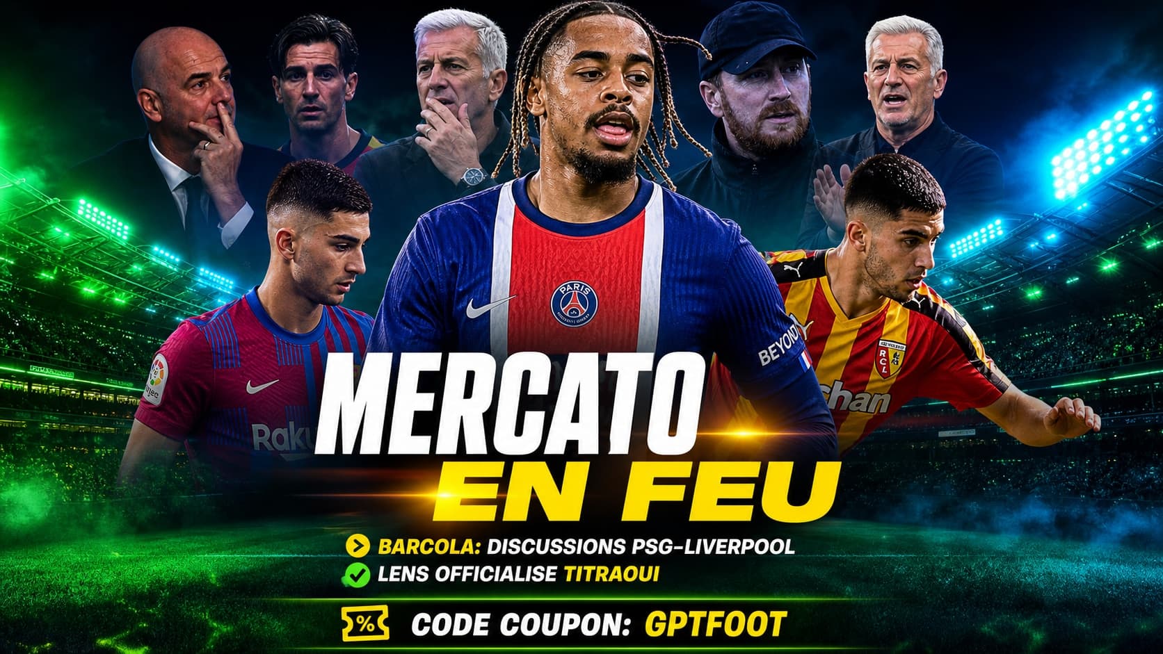 Le PSG et Liverpool ont officiellement entamé des négociations pour Bradley Barcola. L'ailier...