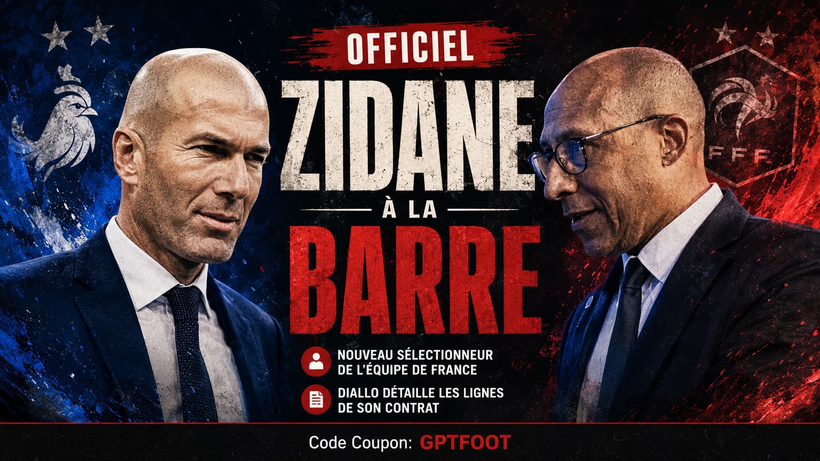 Zinédine Zidane lors de sa présentation en tant que sélectionneur