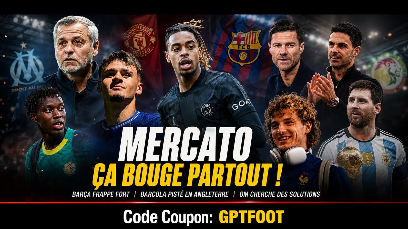 Logo du FC Barcelone au stade olympique