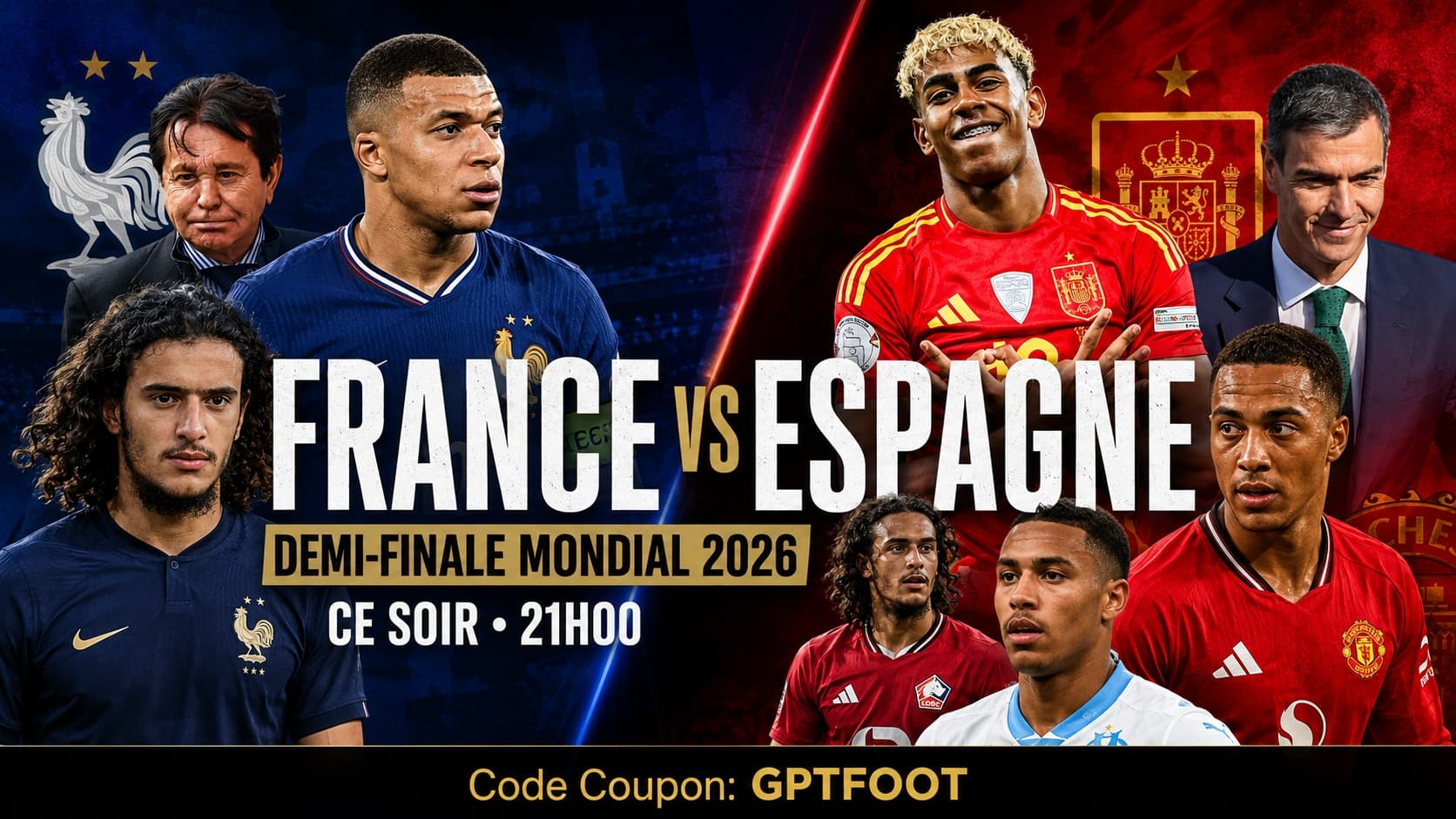 La France affronte l’Espagne ce soir à 21h pour une place en finale du Mondial 2026. Si l’IA...