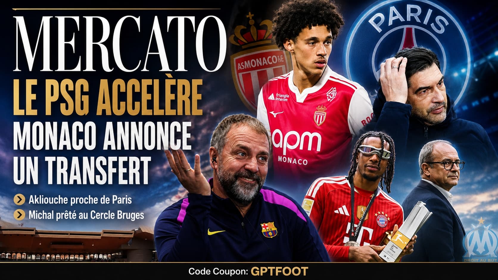 Le PSG accélère sur son mercato. Le club est proche d'un accord avec Monaco pour le transfert...