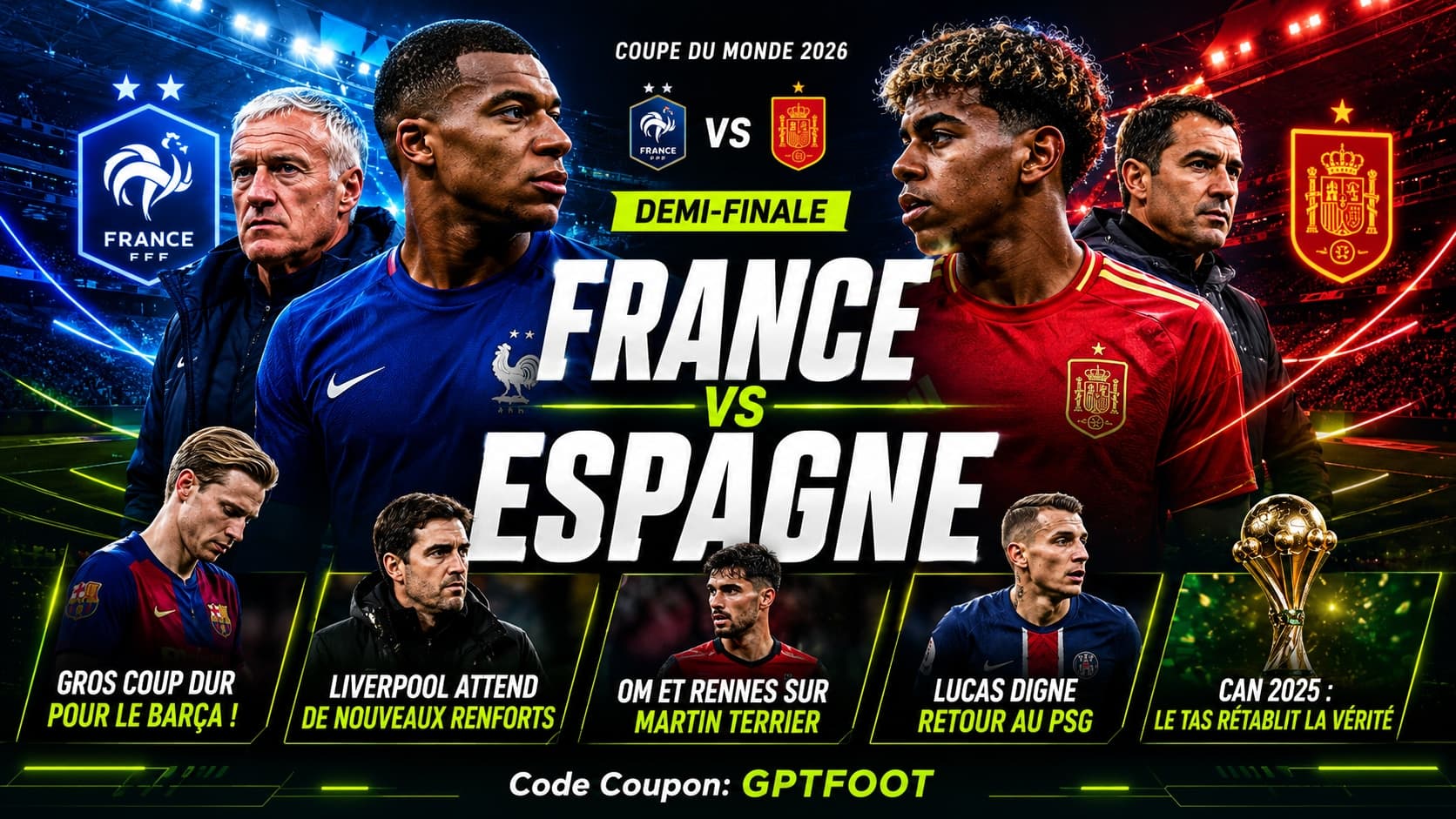 La Coupe du monde 2026 bat son plein et les Bleus se préparent à une demi-finale électrique...