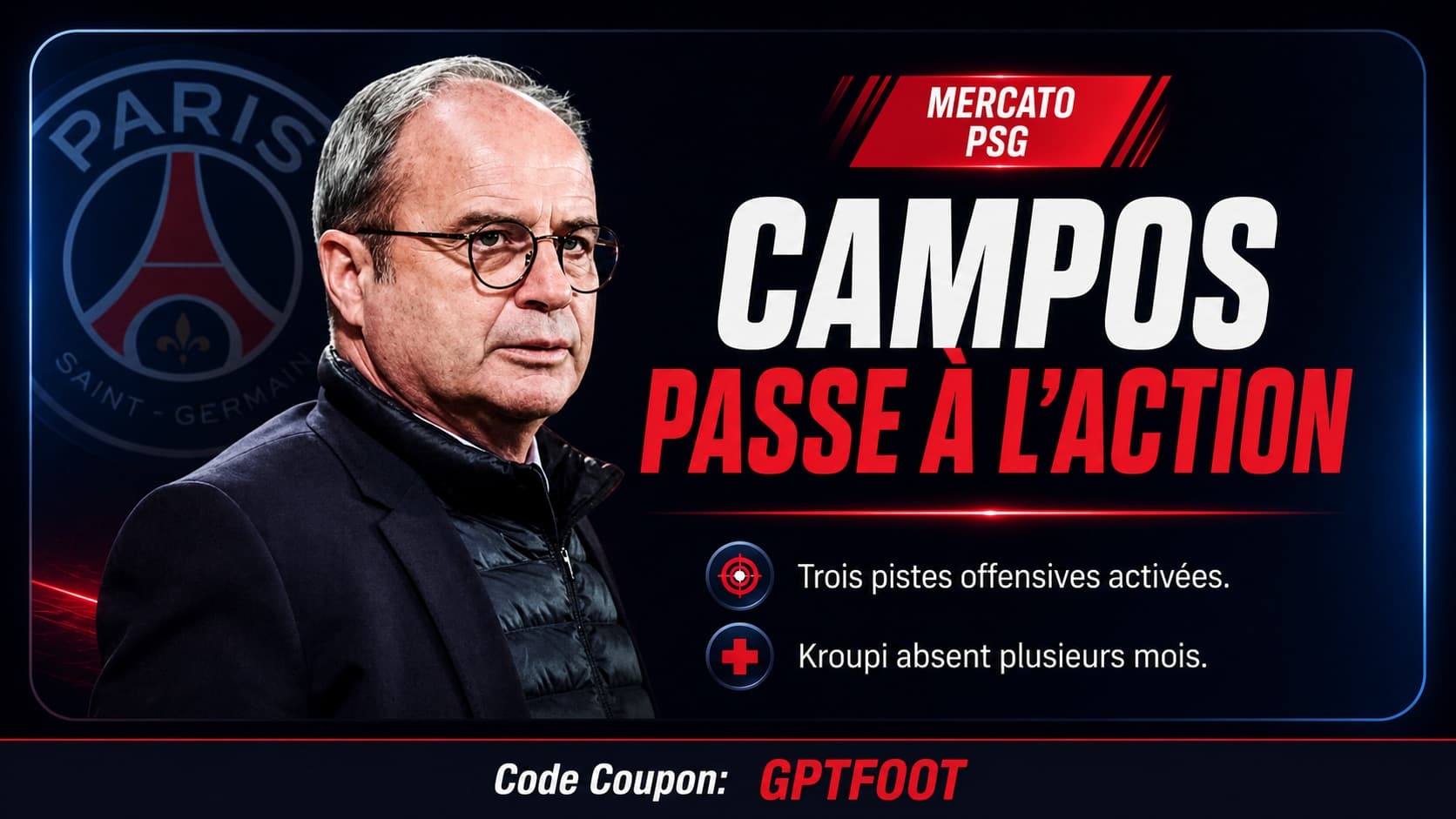 Logo du Paris Saint-Germain sur fond neutre