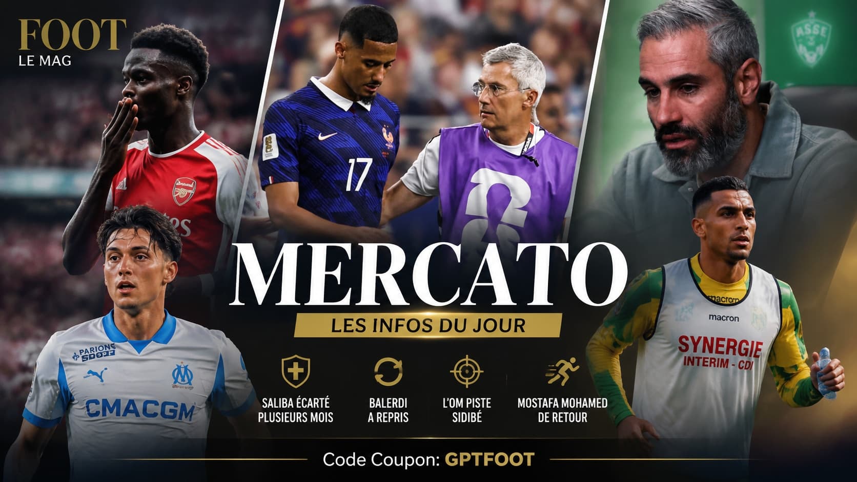 Terrain de football professionnel avec des joueurs à l'entraînement
