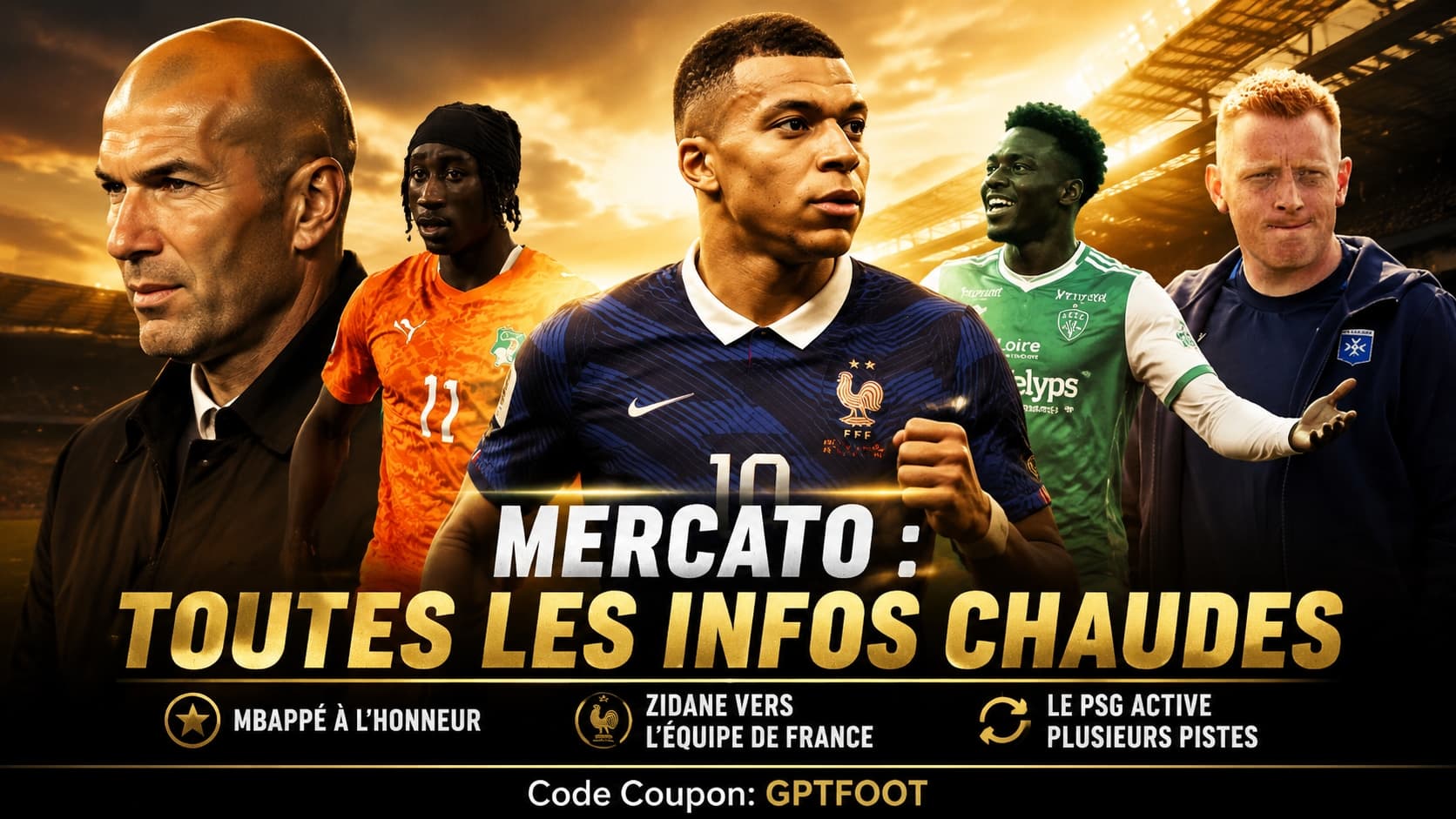 Un joueur de football professionnel sur le terrain lors d'un match officiel