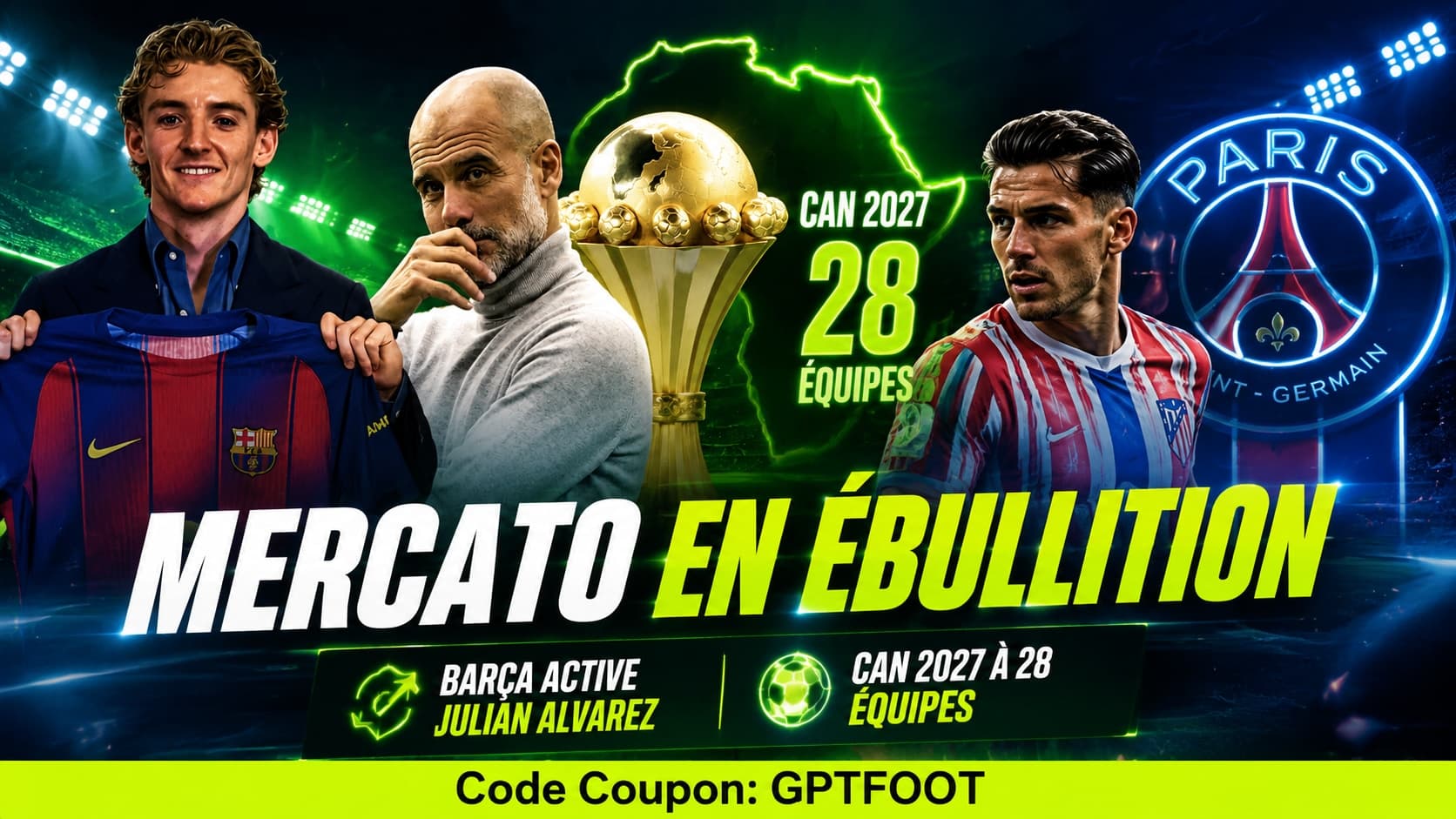 Le FC Barcelone accélère son mercato. Après avoir enrôlé Anthony Gordon pour 80 millions...