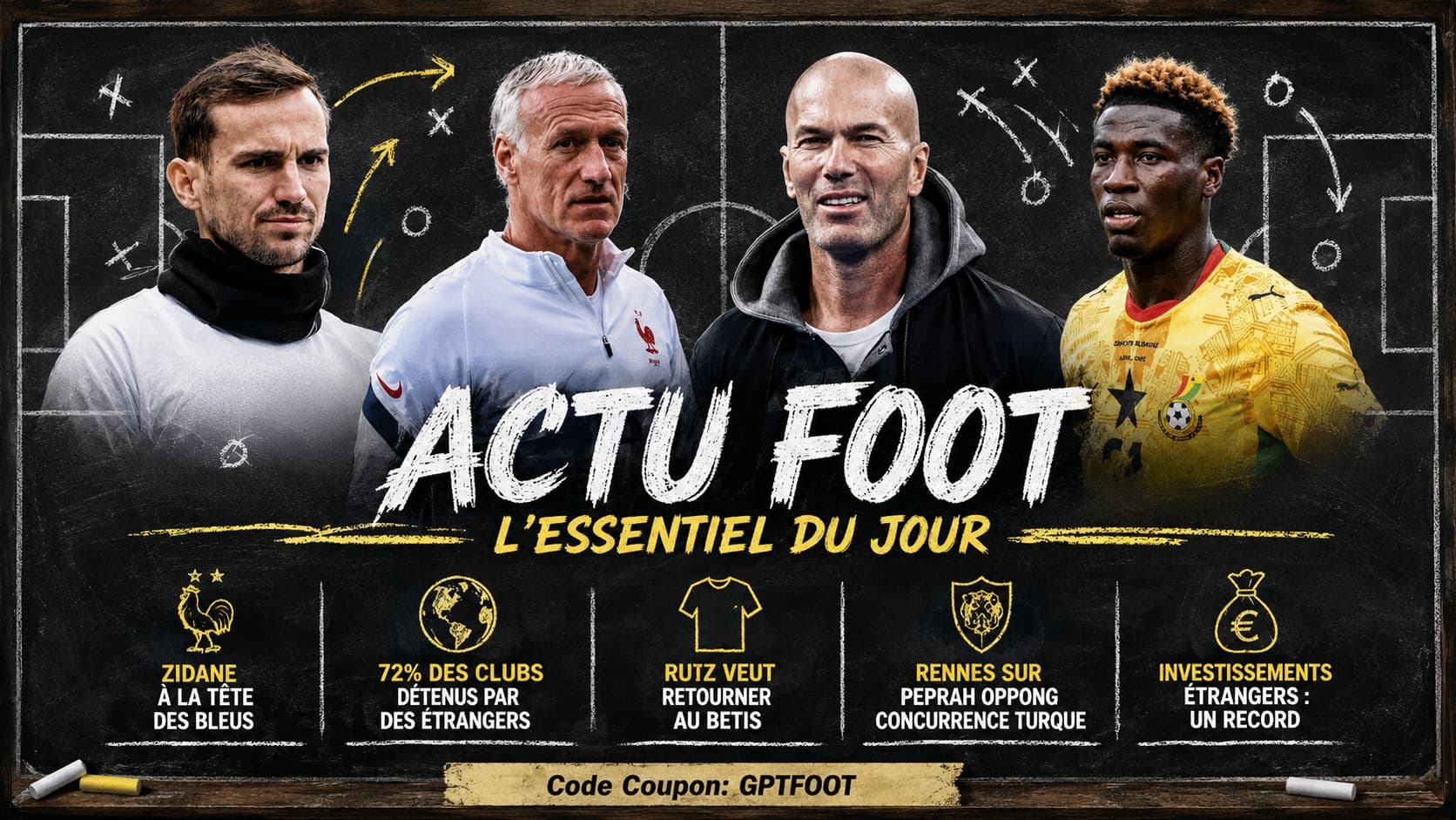 Zinédine Zidane lors d'une intervention publique