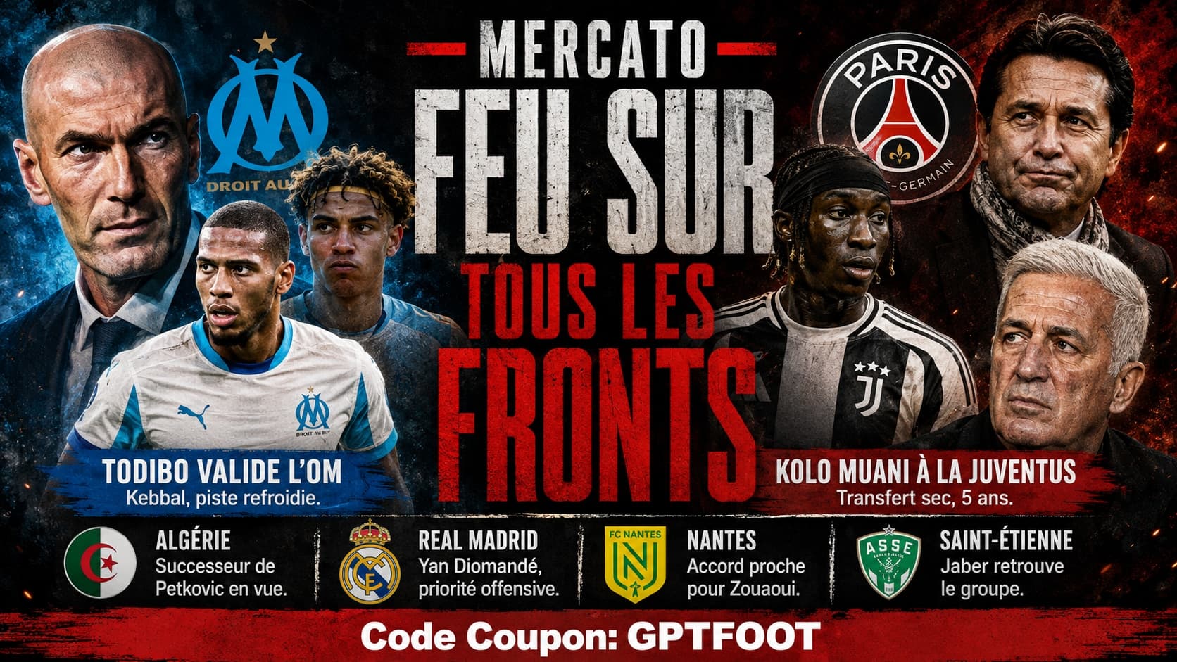 L'OM accélère pour Jean-Clair Todibo ! Le défenseur a validé son arrivée à Marseille, mais le...