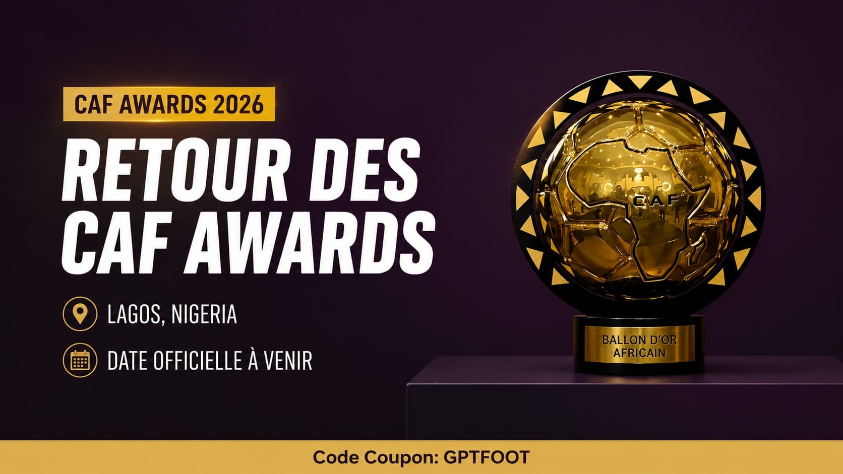 Le logo de la Confédération Africaine de Football