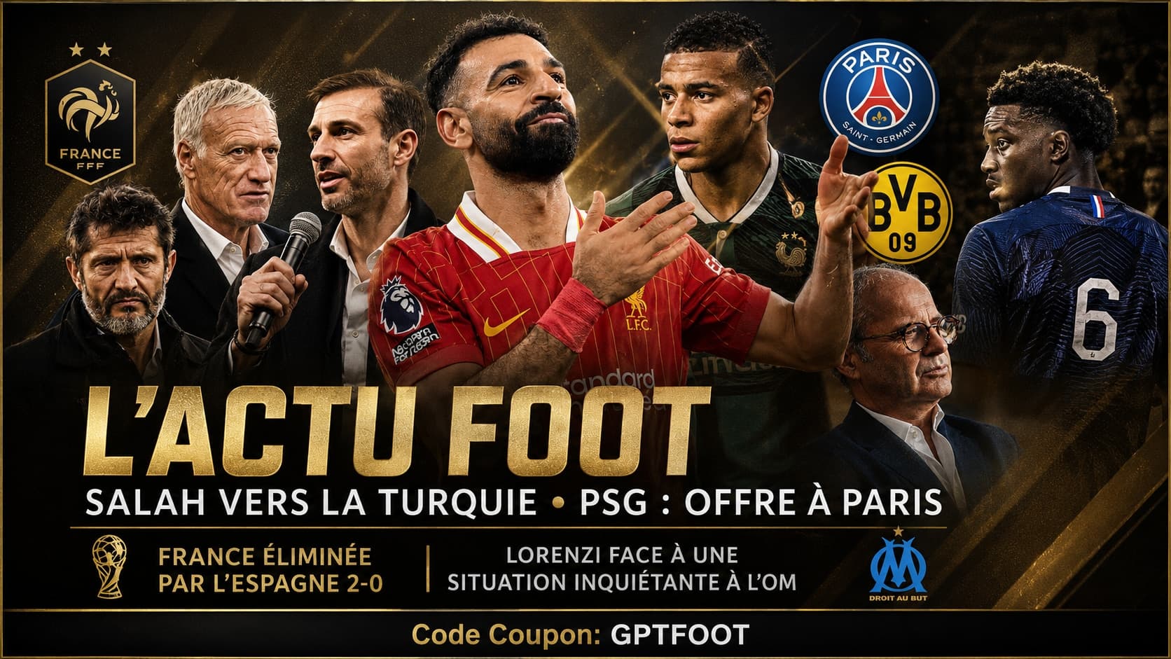 Joueurs de football lors d'un match de Coupe du monde 2026