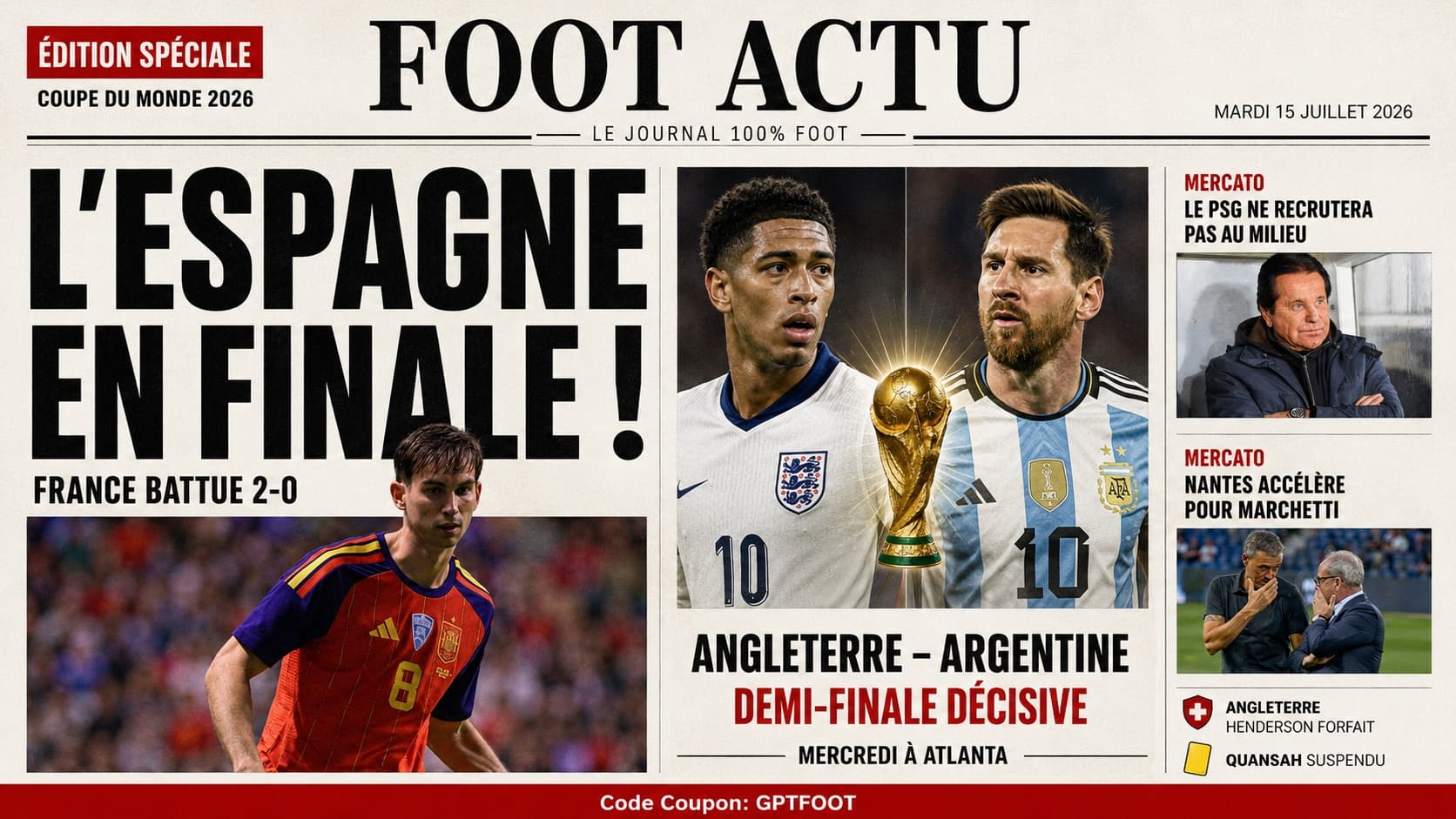 Vue du terrain de football lors d'une rencontre de la Coupe du Monde 2026