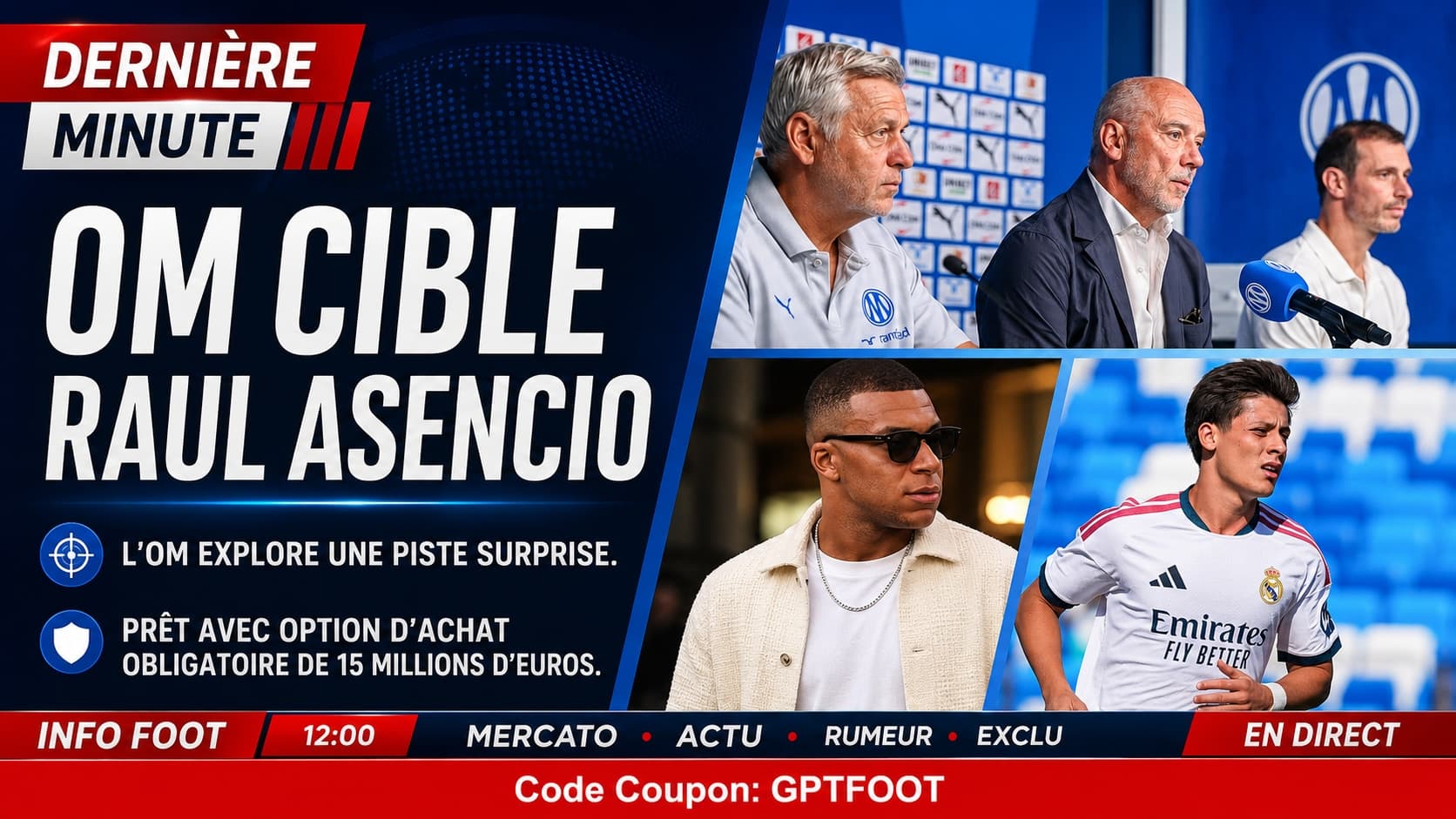Raul Asencio sous le maillot du Real Madrid