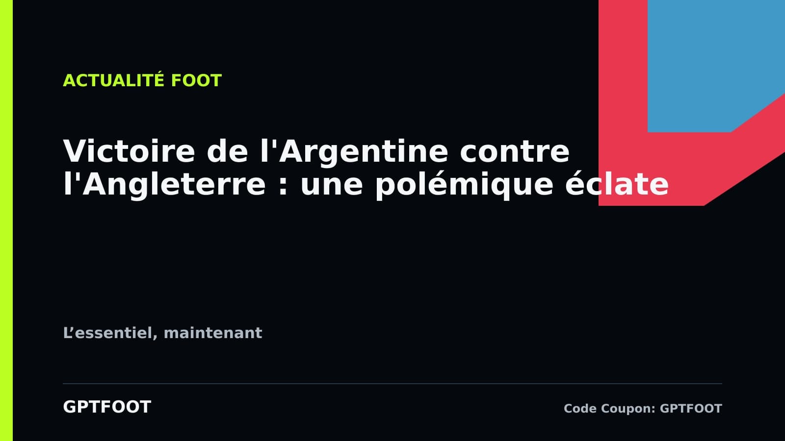 Joueurs argentins sur le terrain lors du match de Coupe du monde contre l'Angleterre
